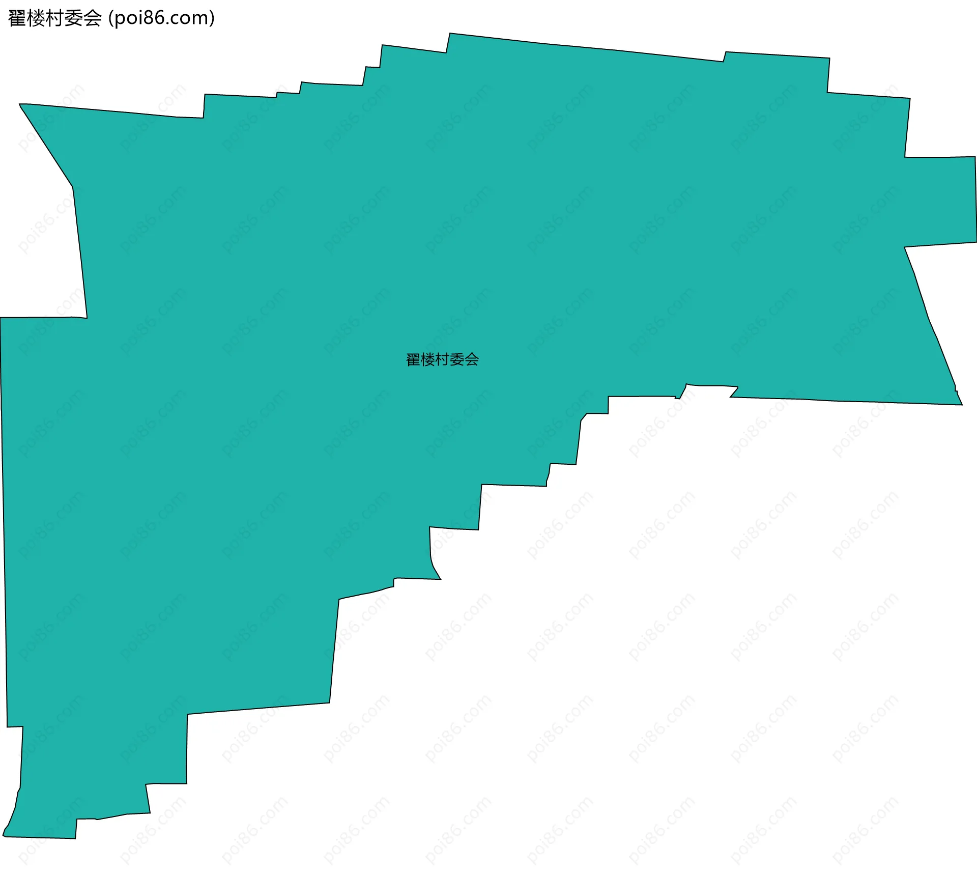翟楼村委会边界地图
