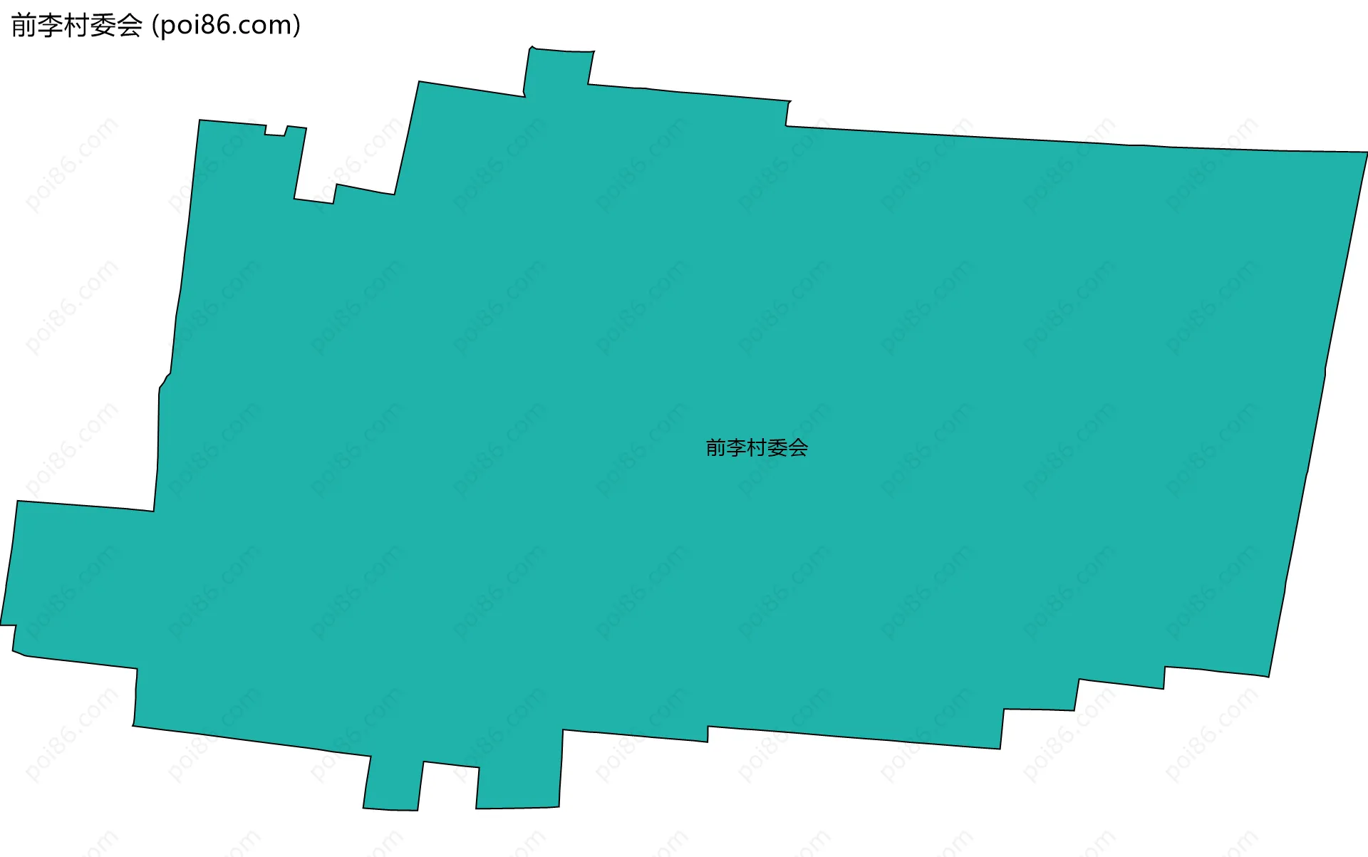前李村委会边界地图