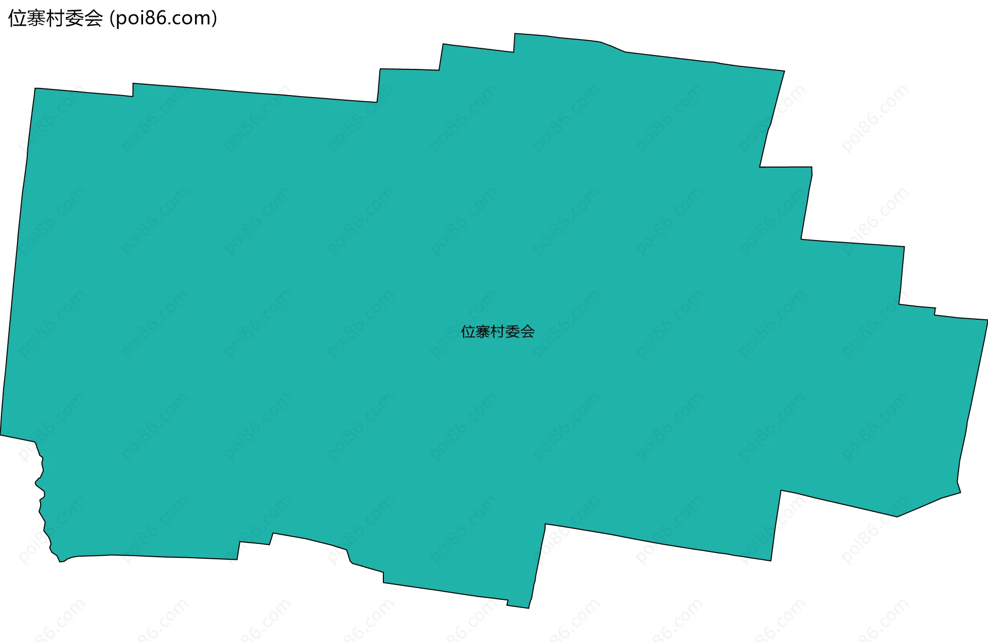 位寨村委会边界地图