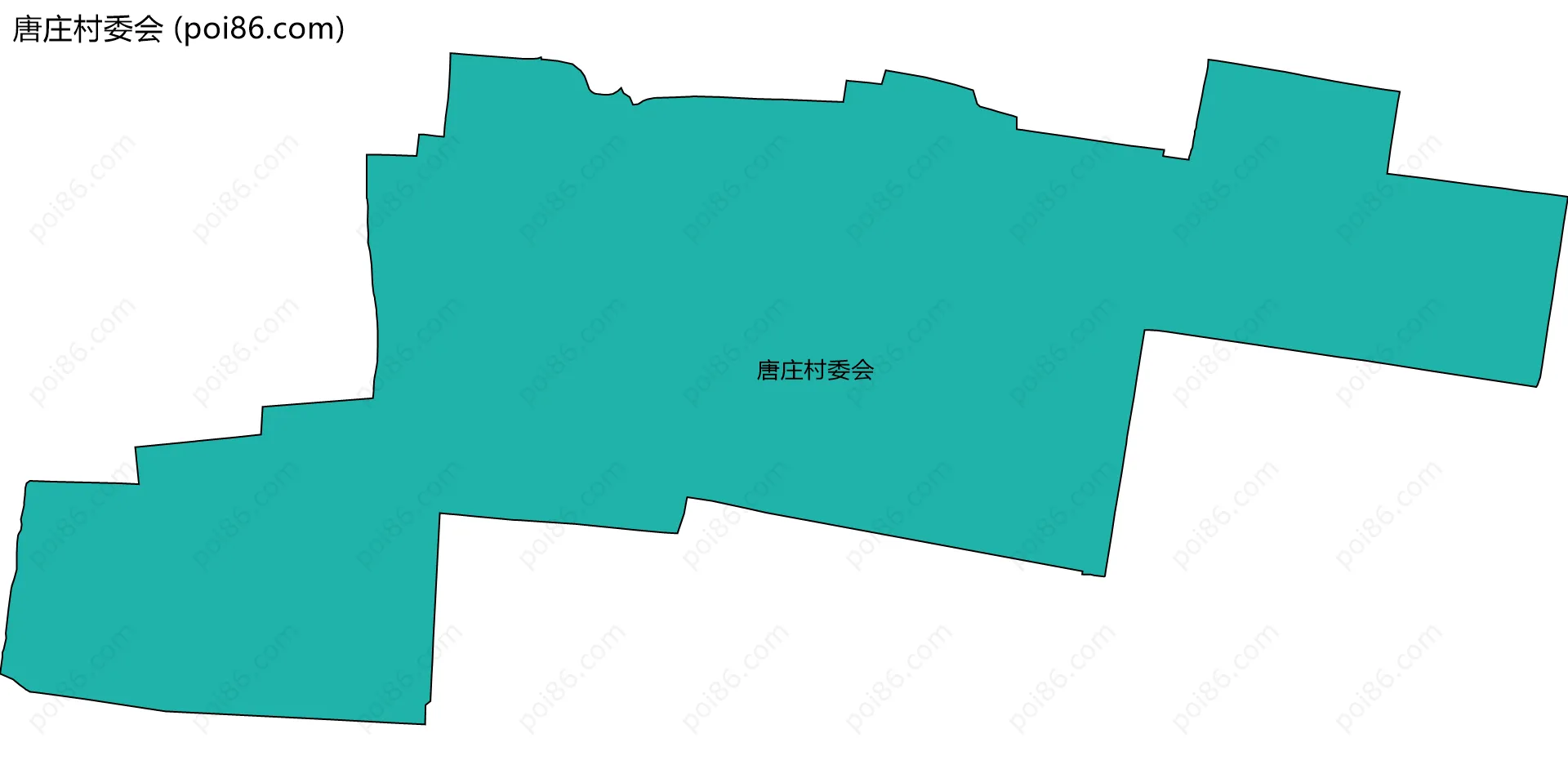 唐庄村委会边界地图