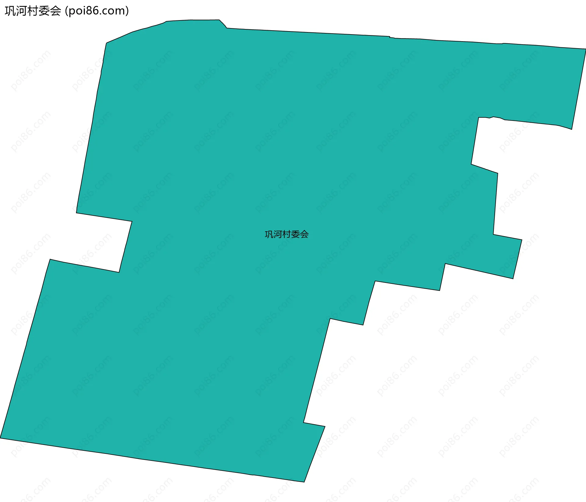 巩河村委会边界地图