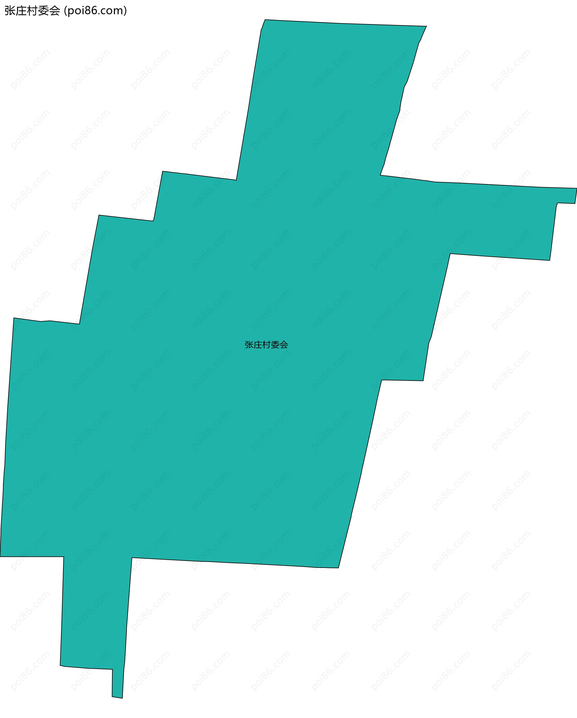 张庄村委会边界地图