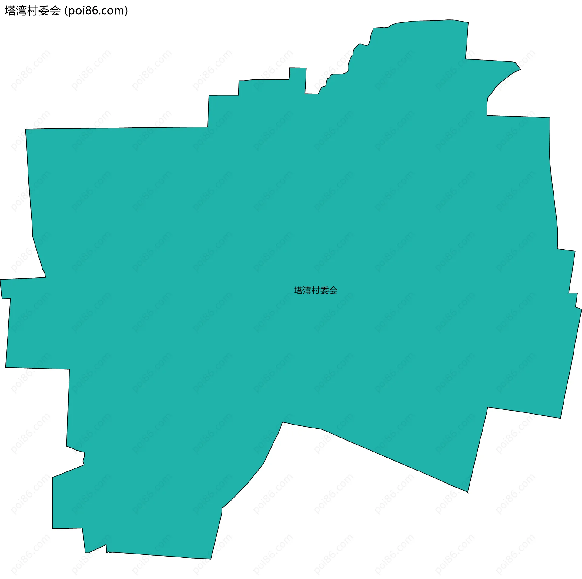 塔湾村委会边界地图