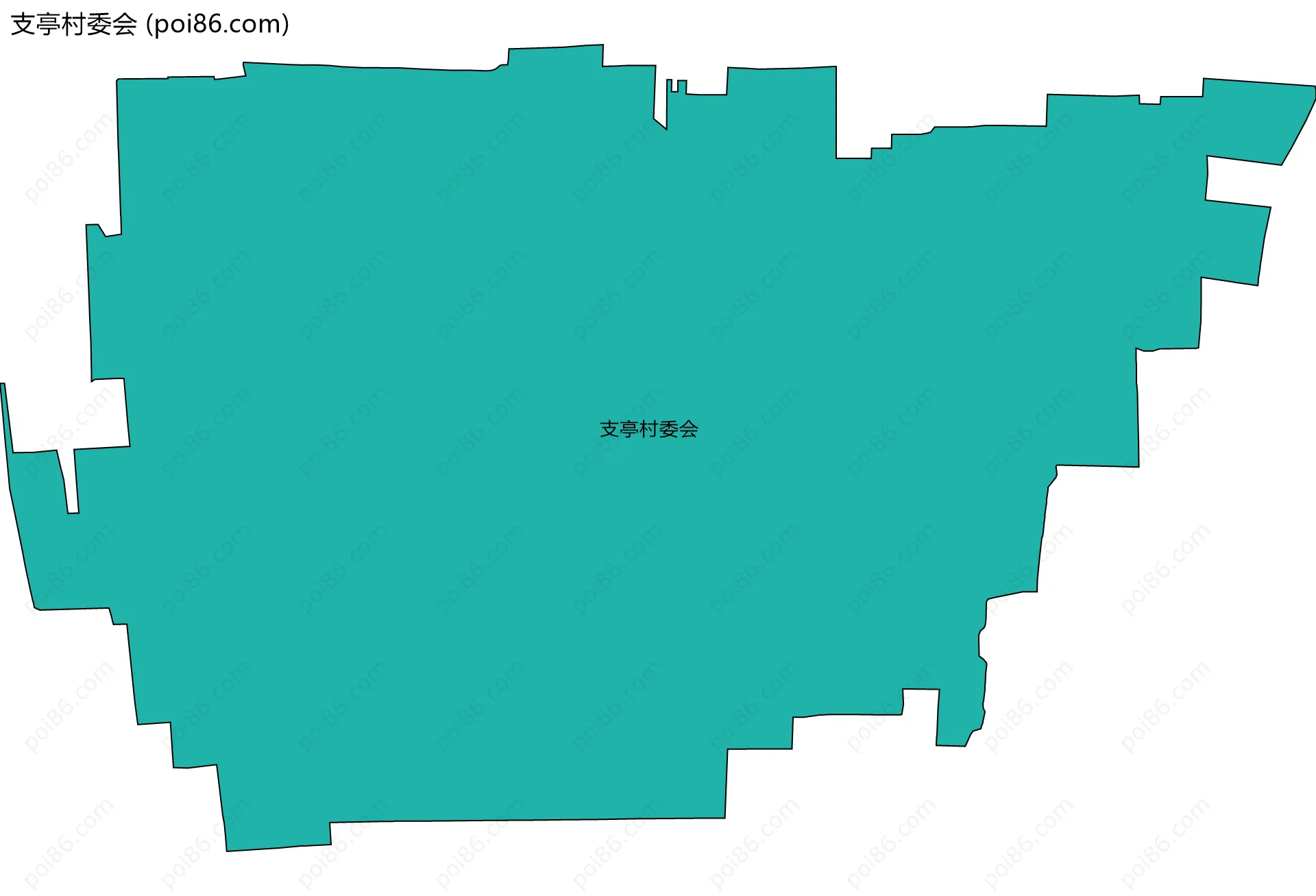 支亭村委会边界地图