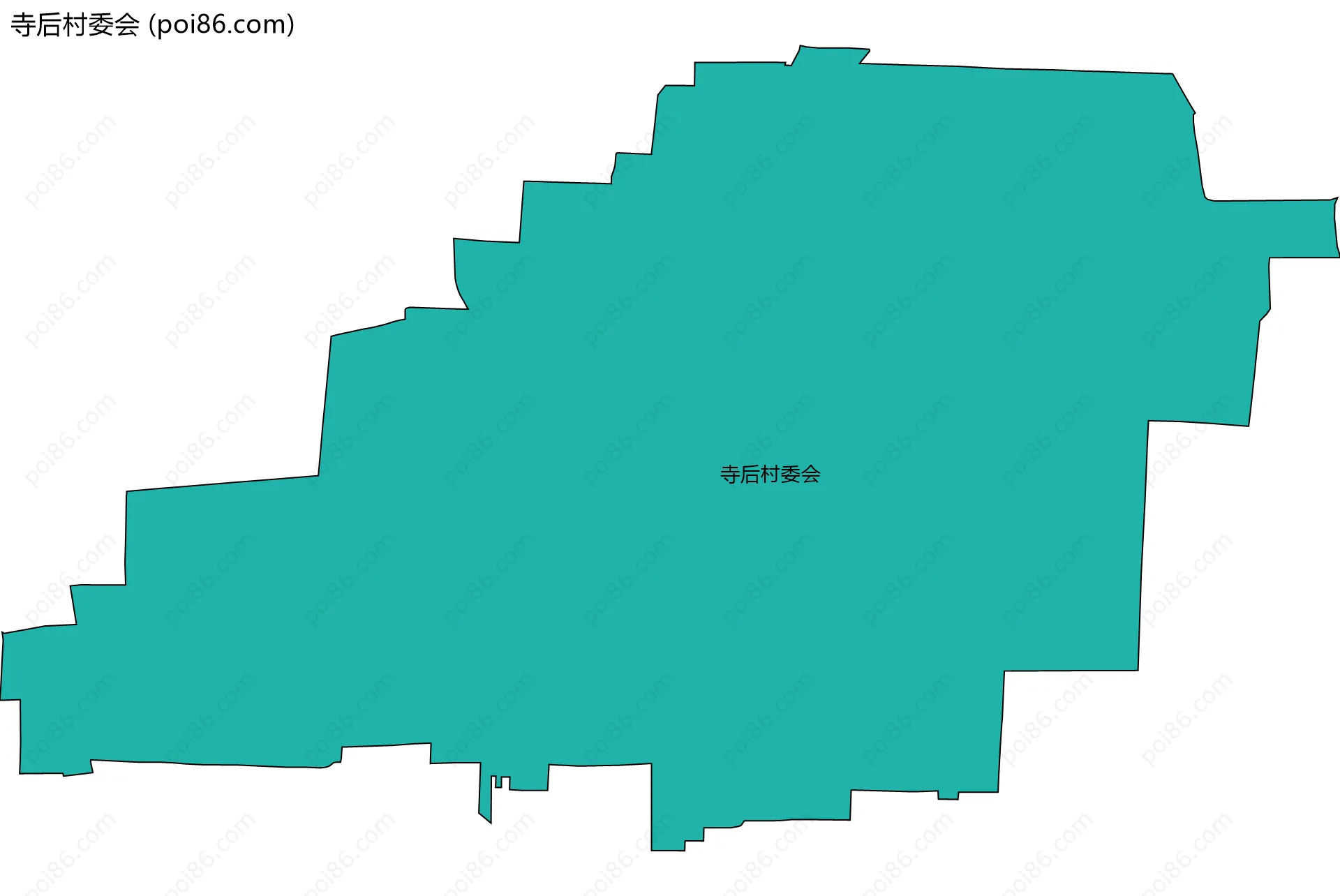 寺后村委会边界地图