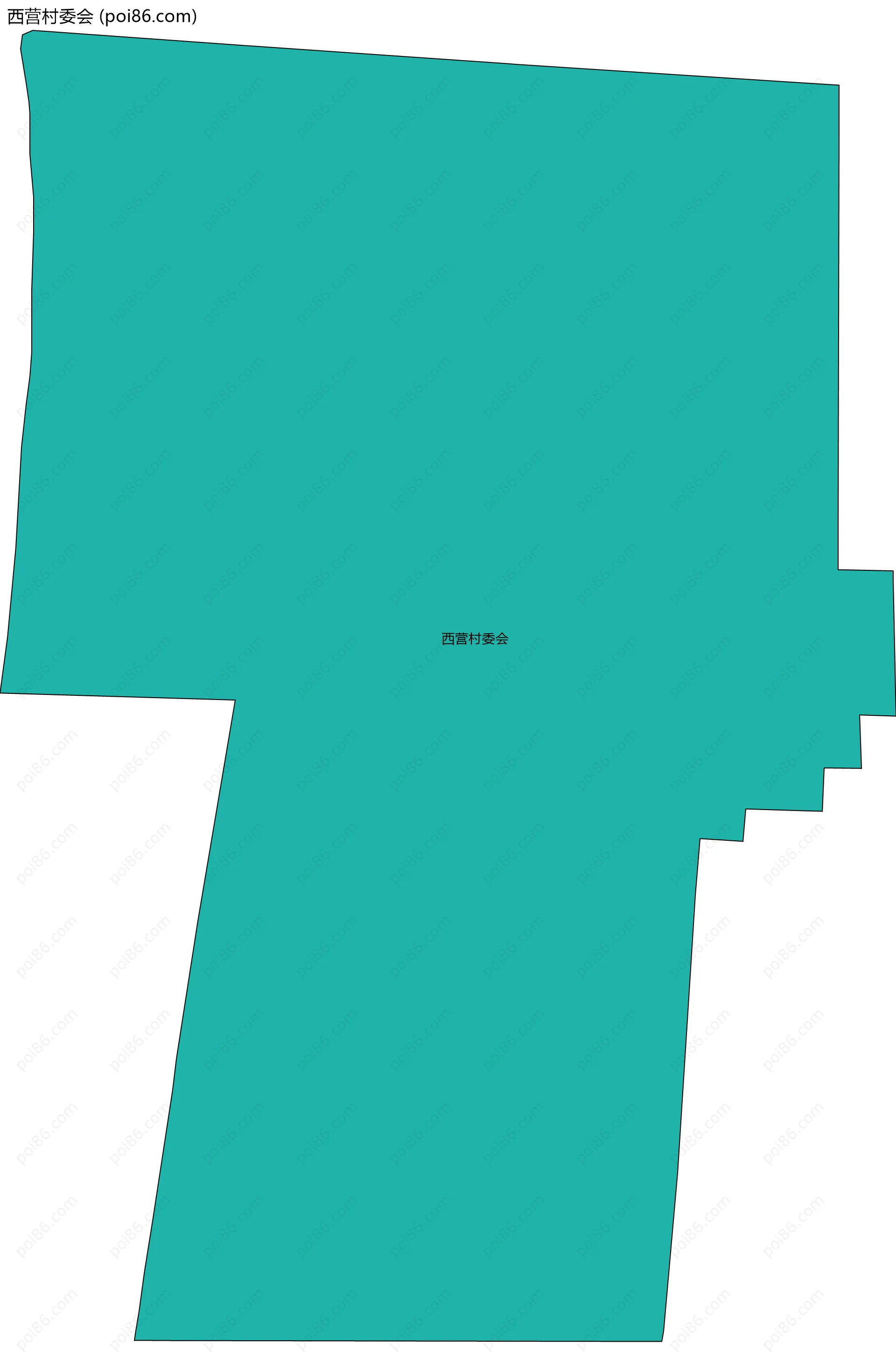 西营村委会边界地图