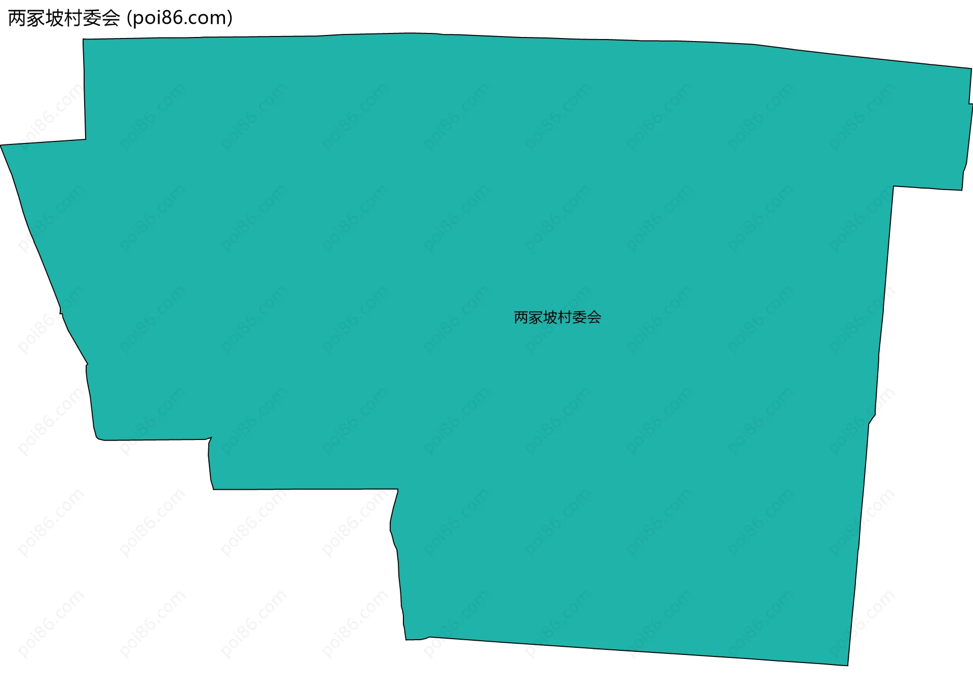 两冢坡村委会边界地图