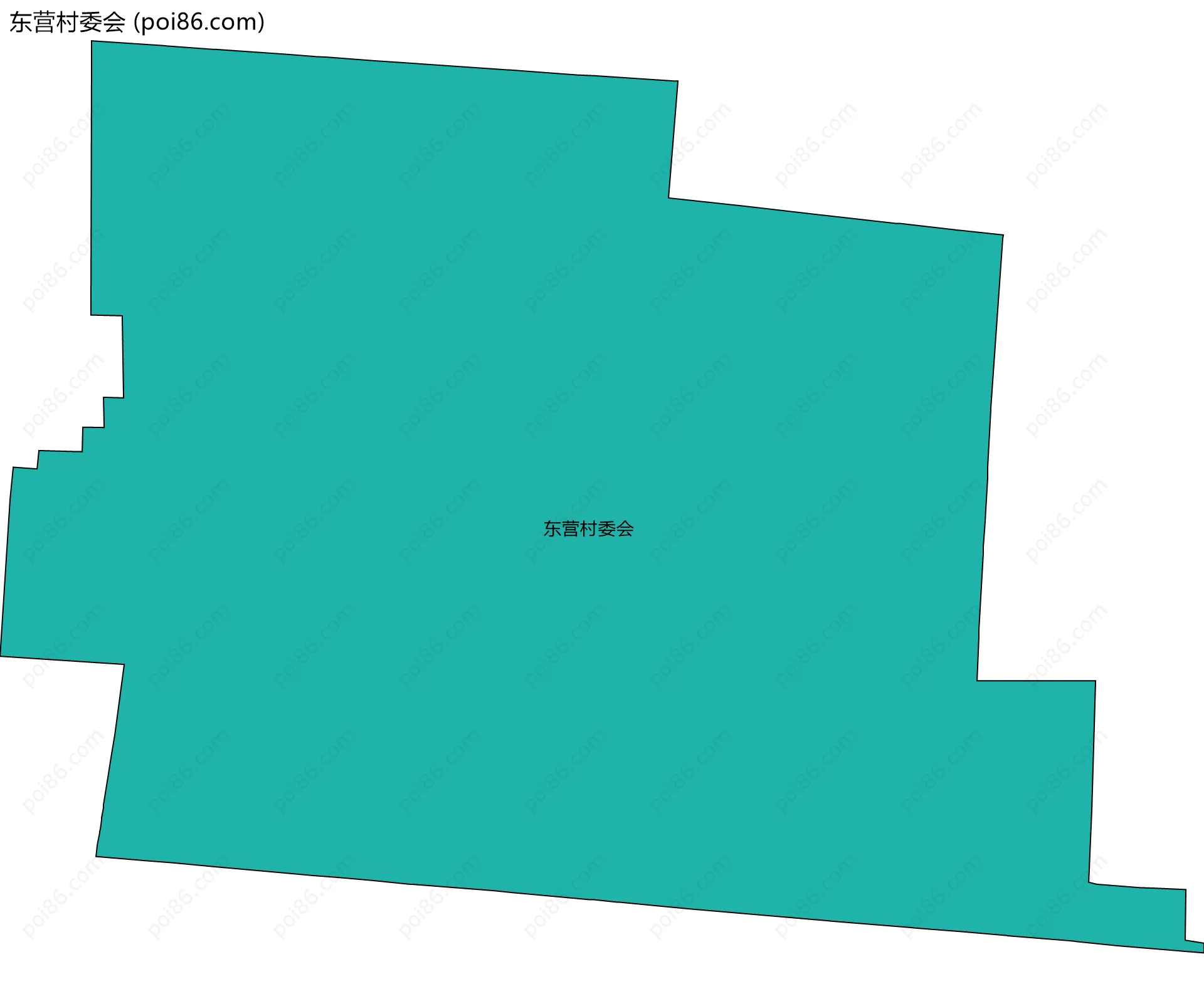 东营村委会边界地图