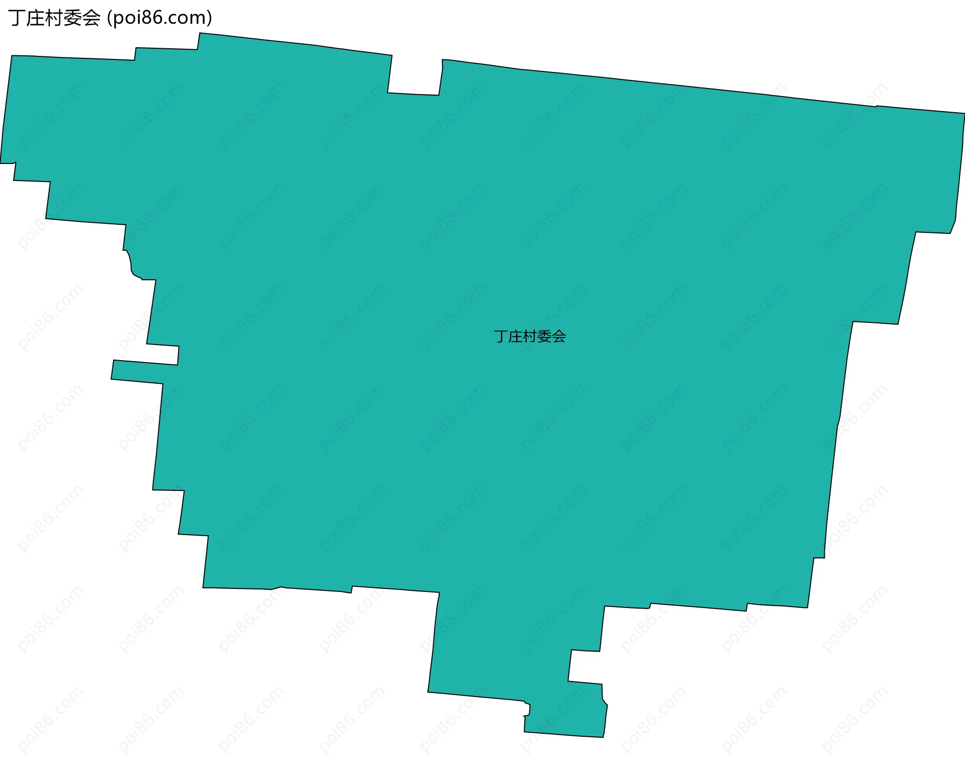 丁庄村委会边界地图