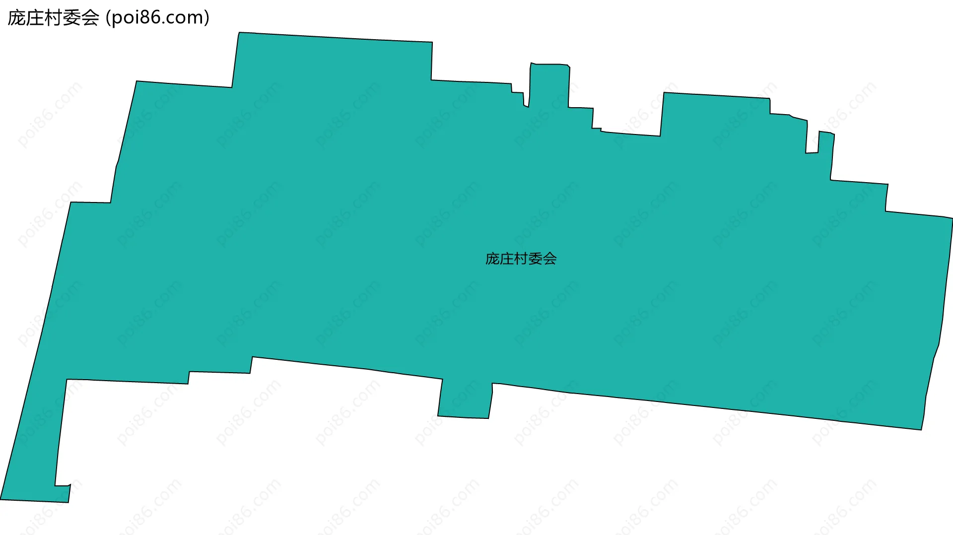 庞庄村委会边界地图