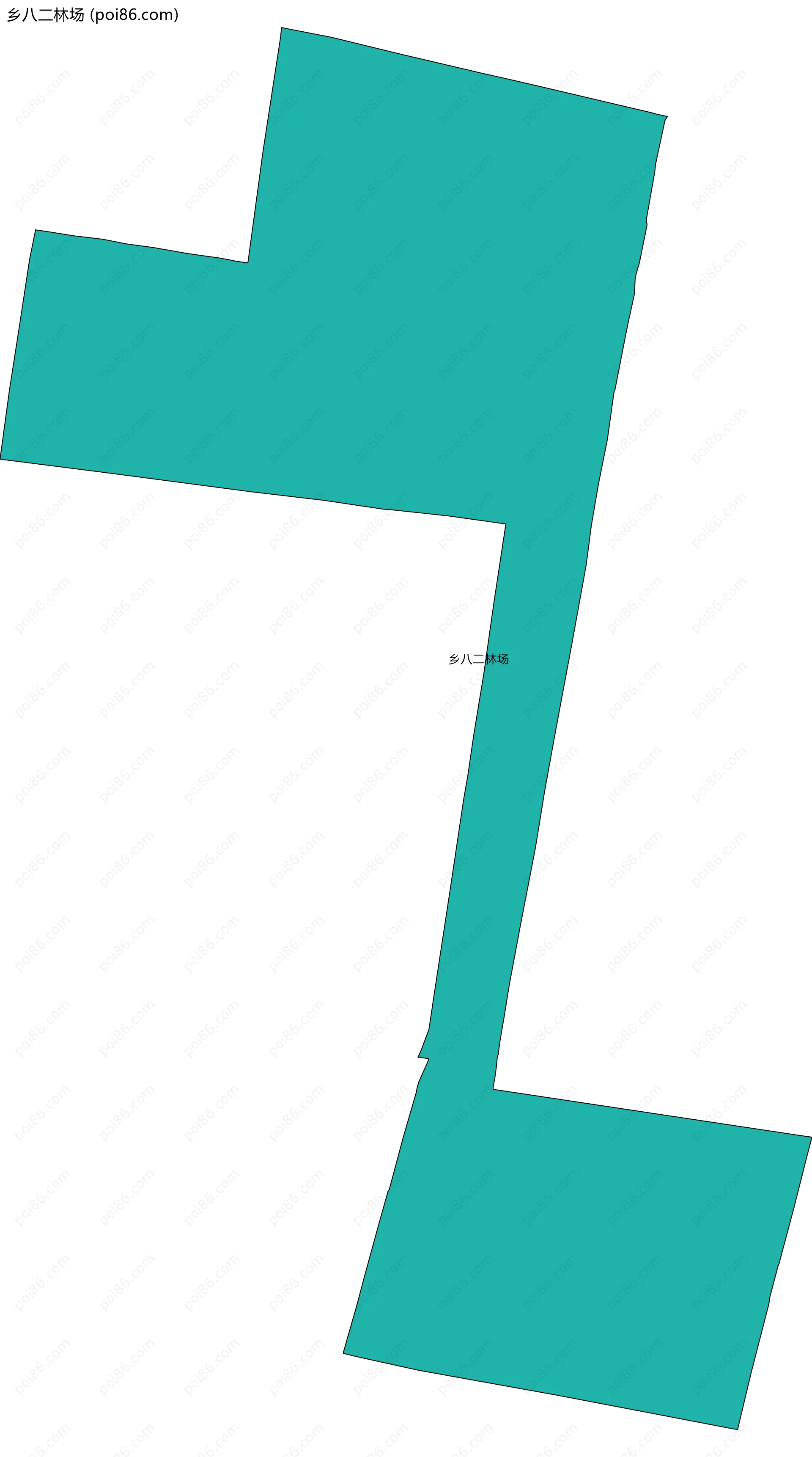 乡八二林场边界地图