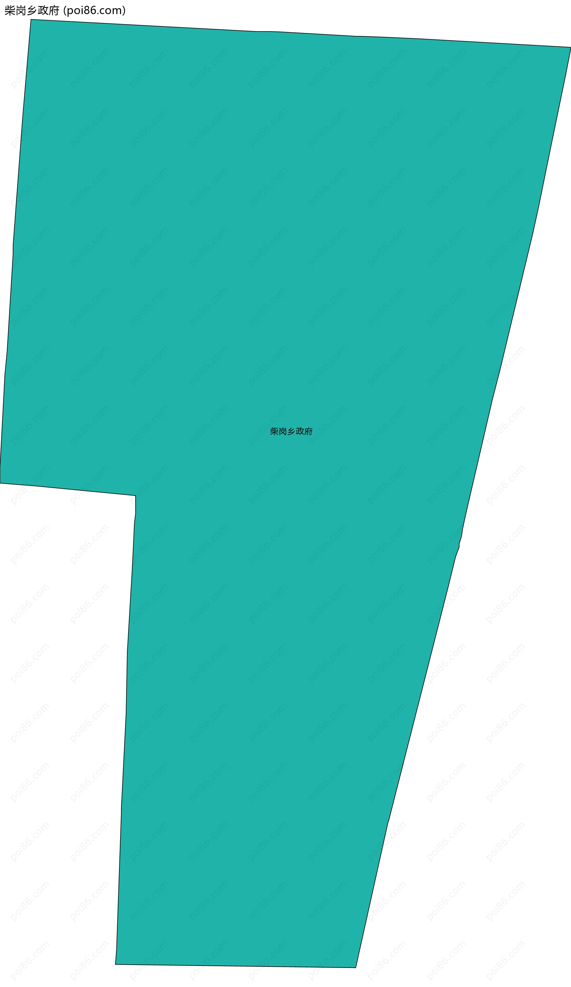 柴岗乡政府边界地图