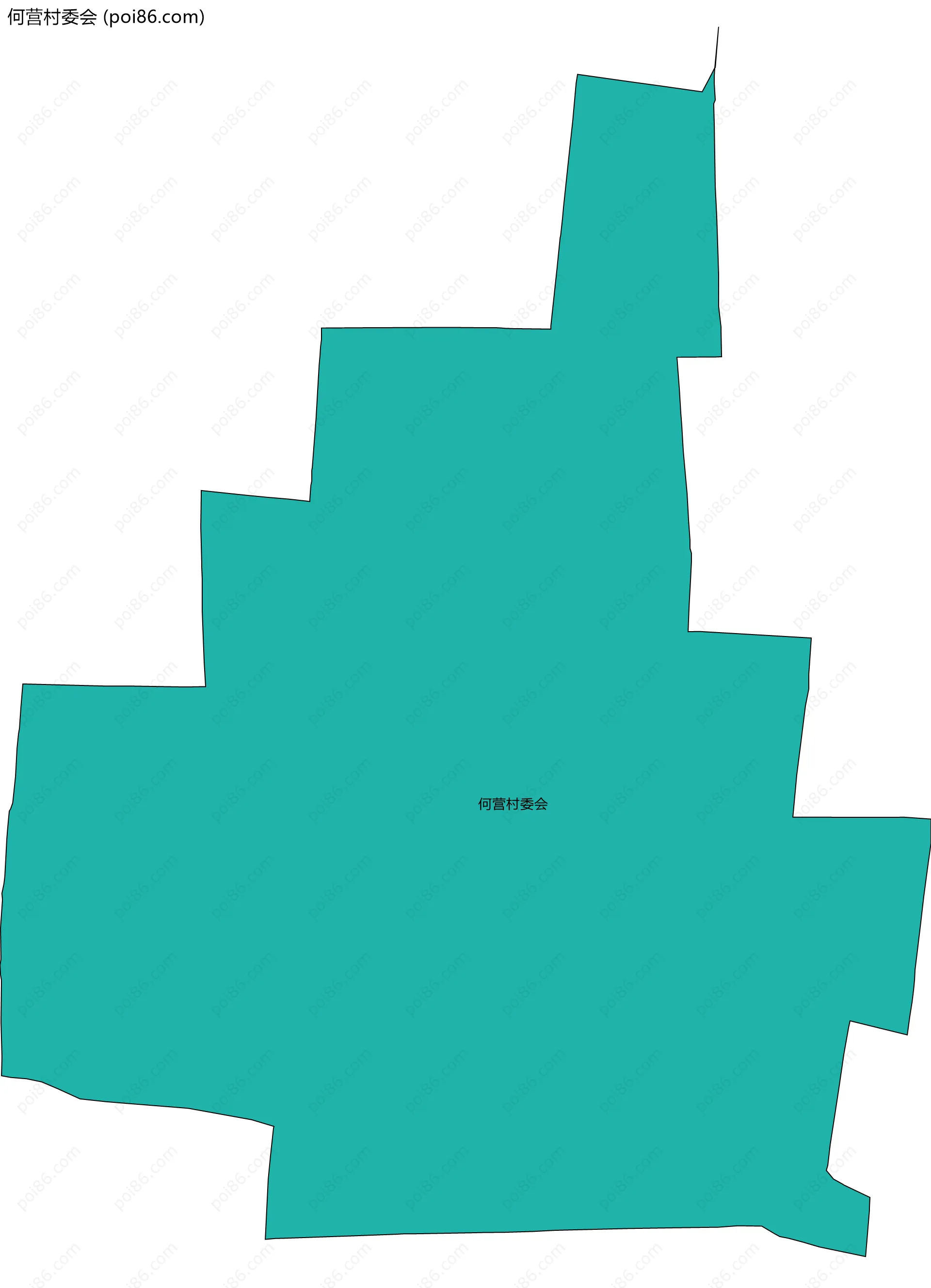 何营村委会边界地图