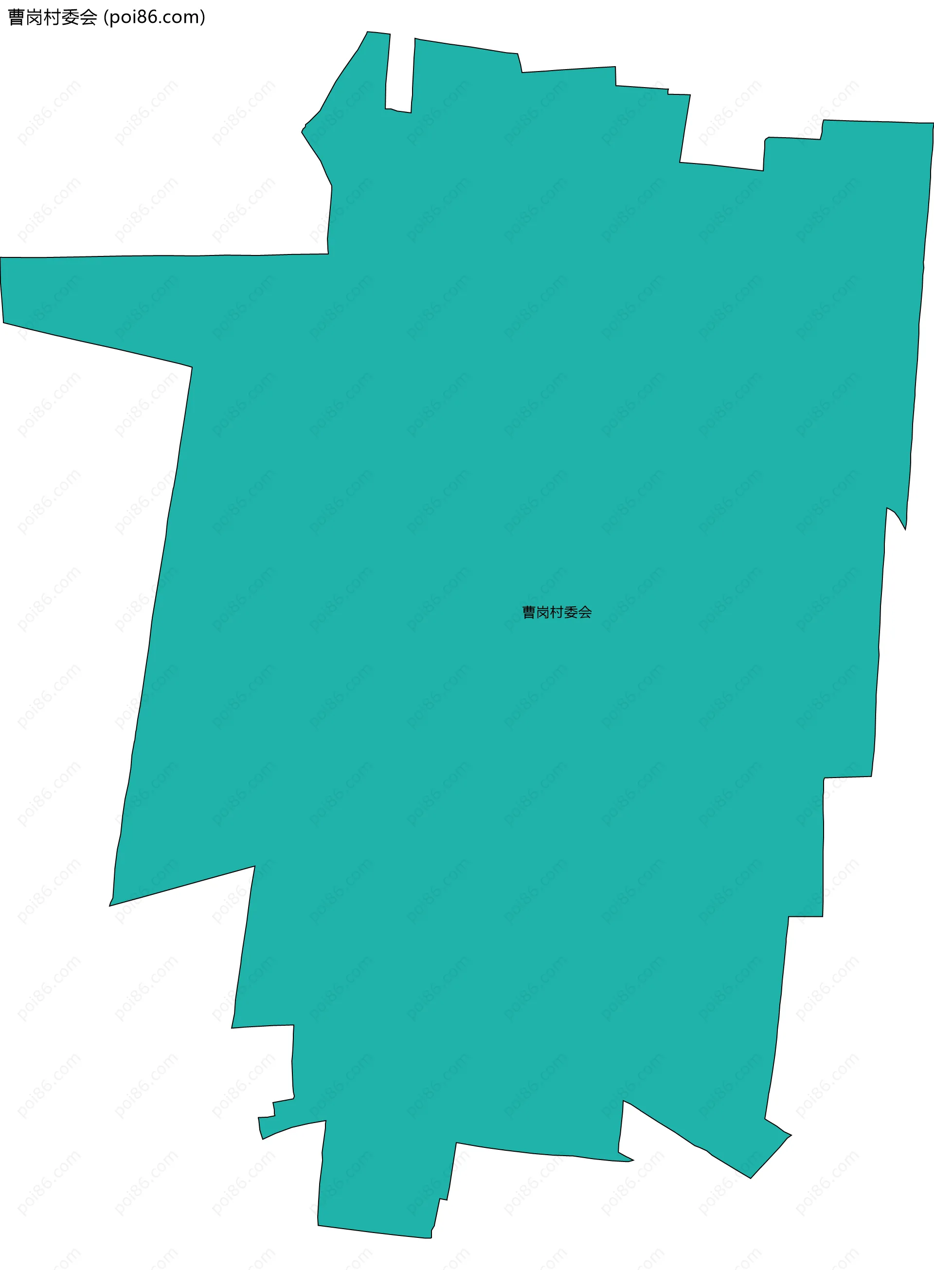 曹岗村委会边界地图