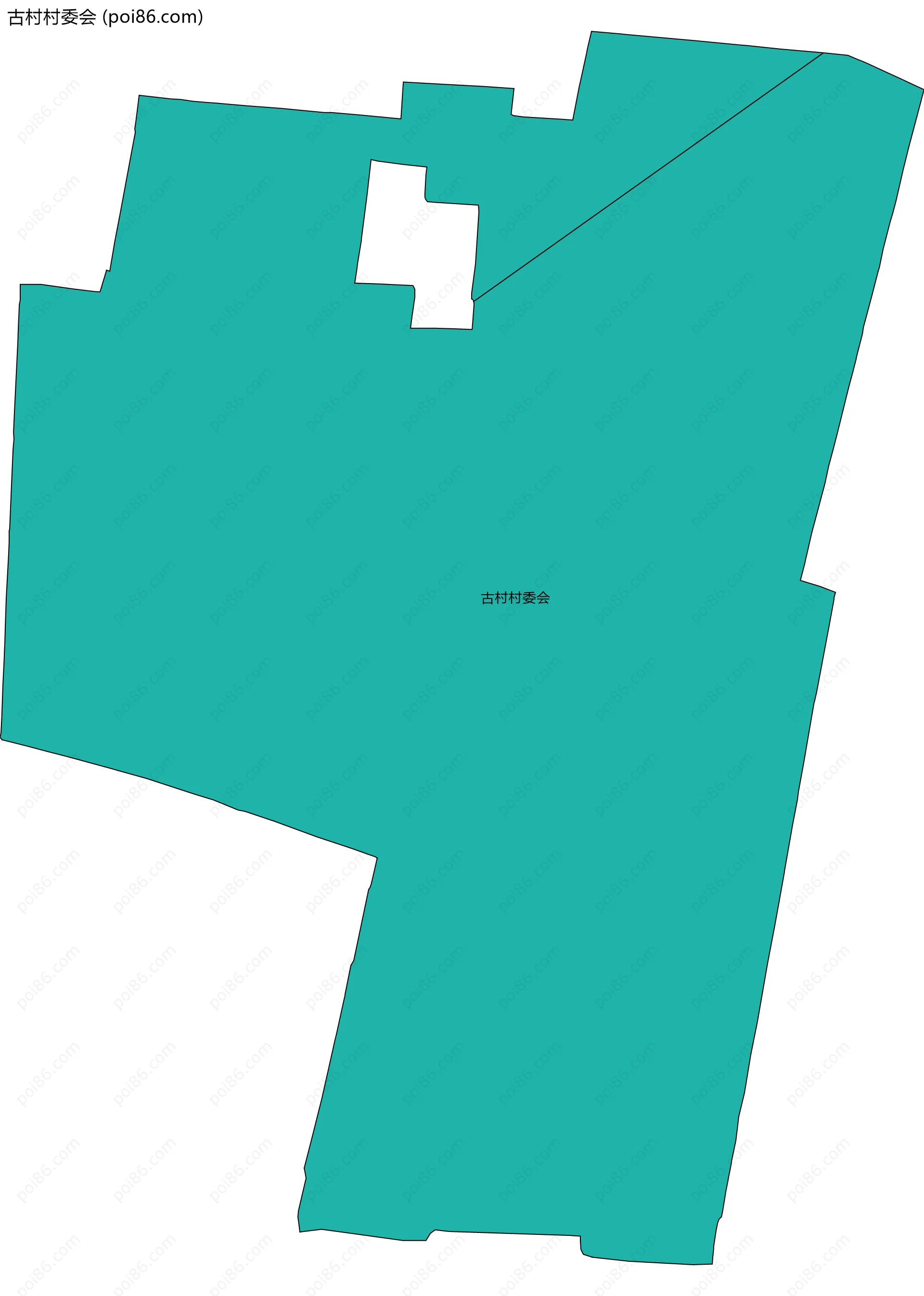 古村村委会边界地图