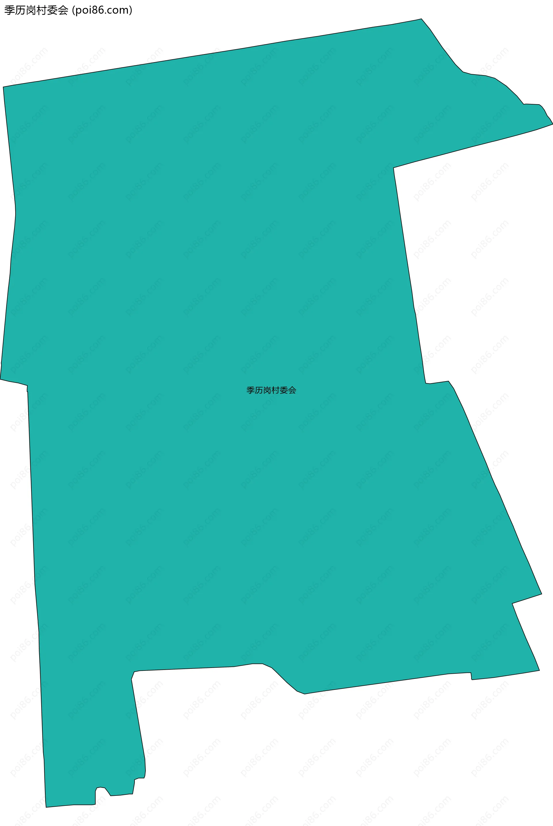 季历岗村委会边界地图