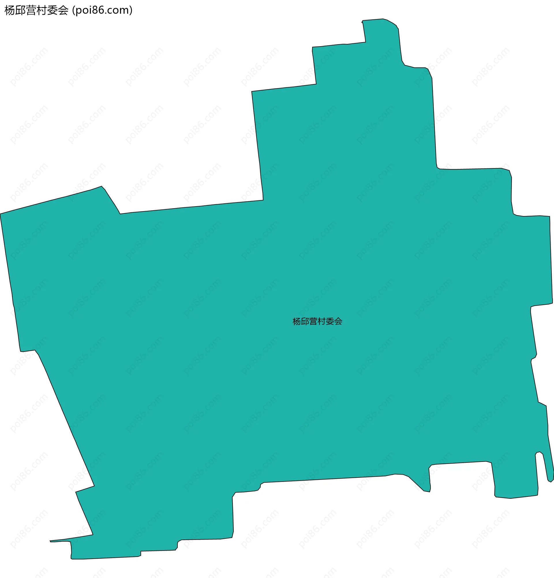 杨邱营村委会边界地图