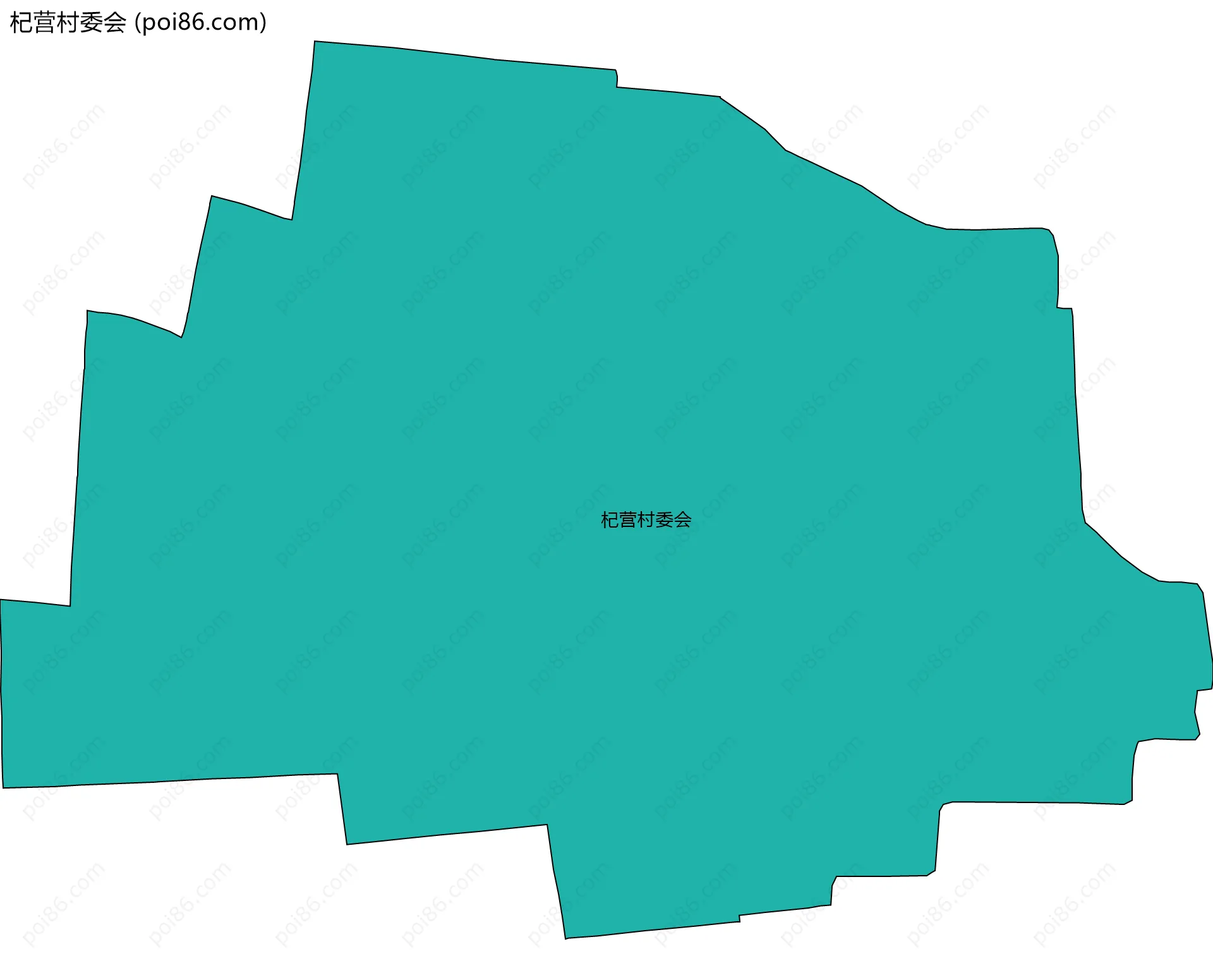 杞营村委会边界地图
