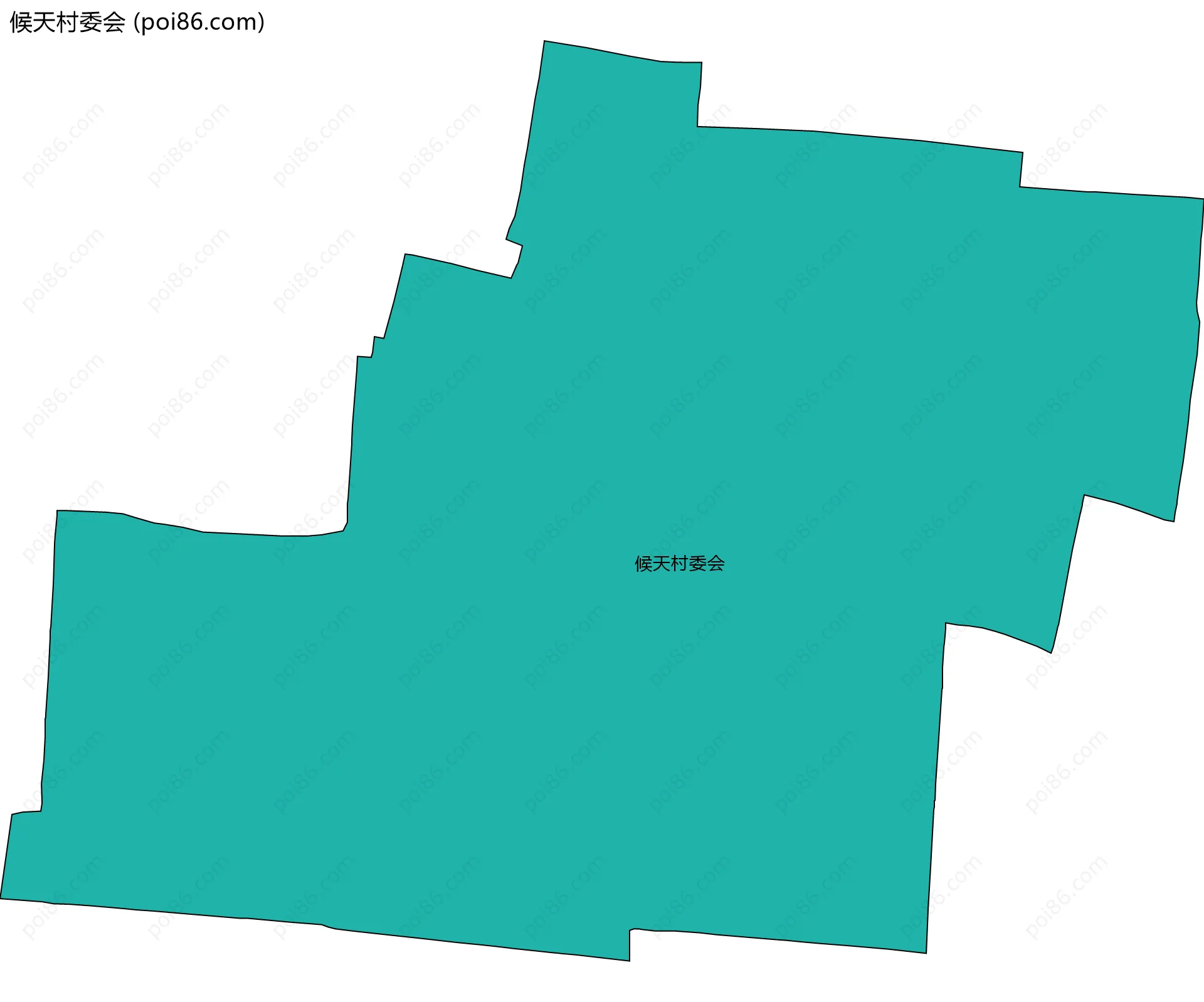 候天村委会边界地图