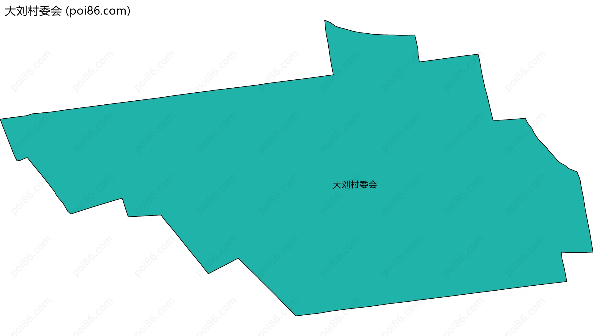 大刘村委会边界地图