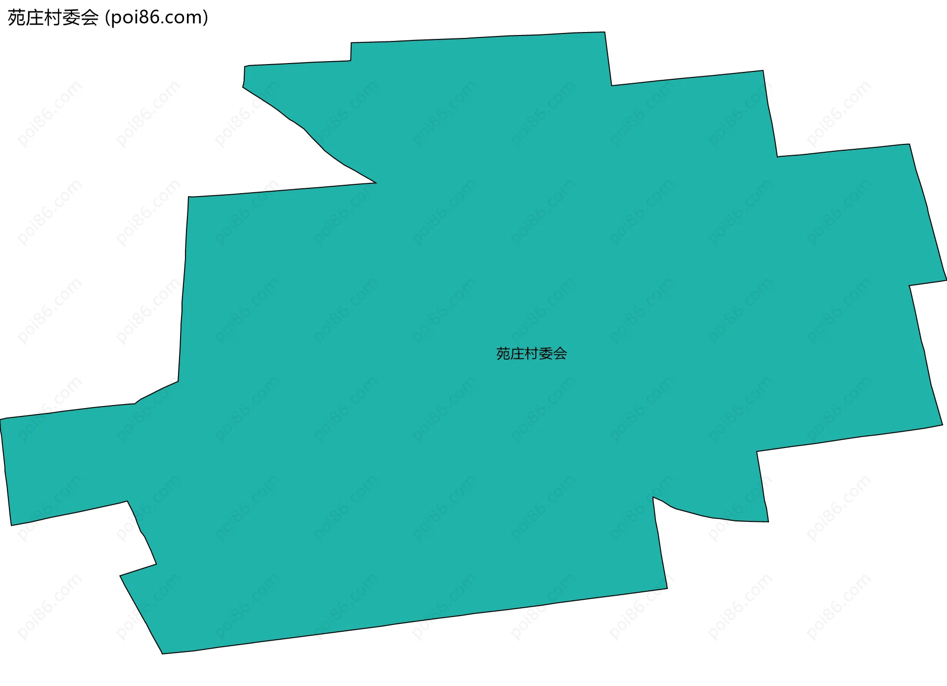 苑庄村委会边界地图