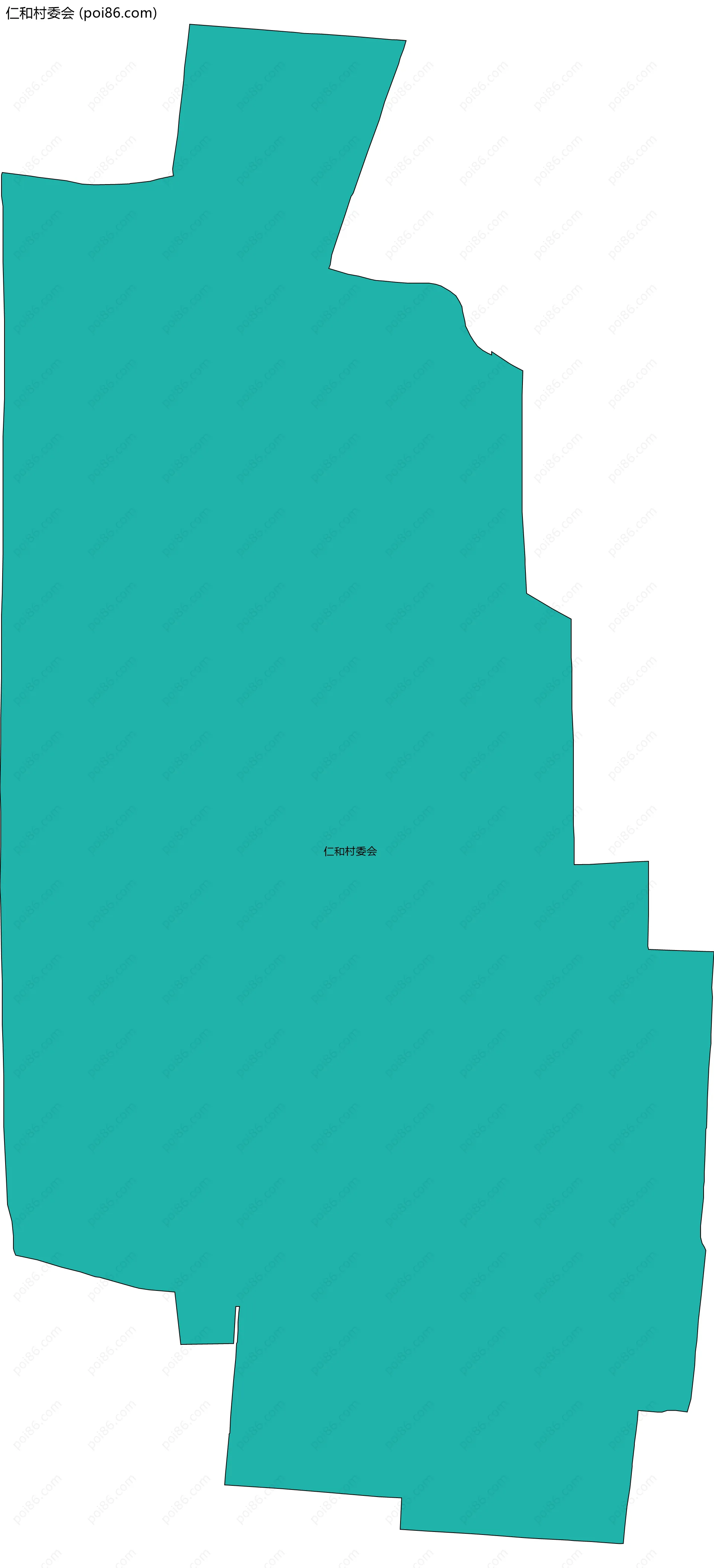 仁和村委会边界地图