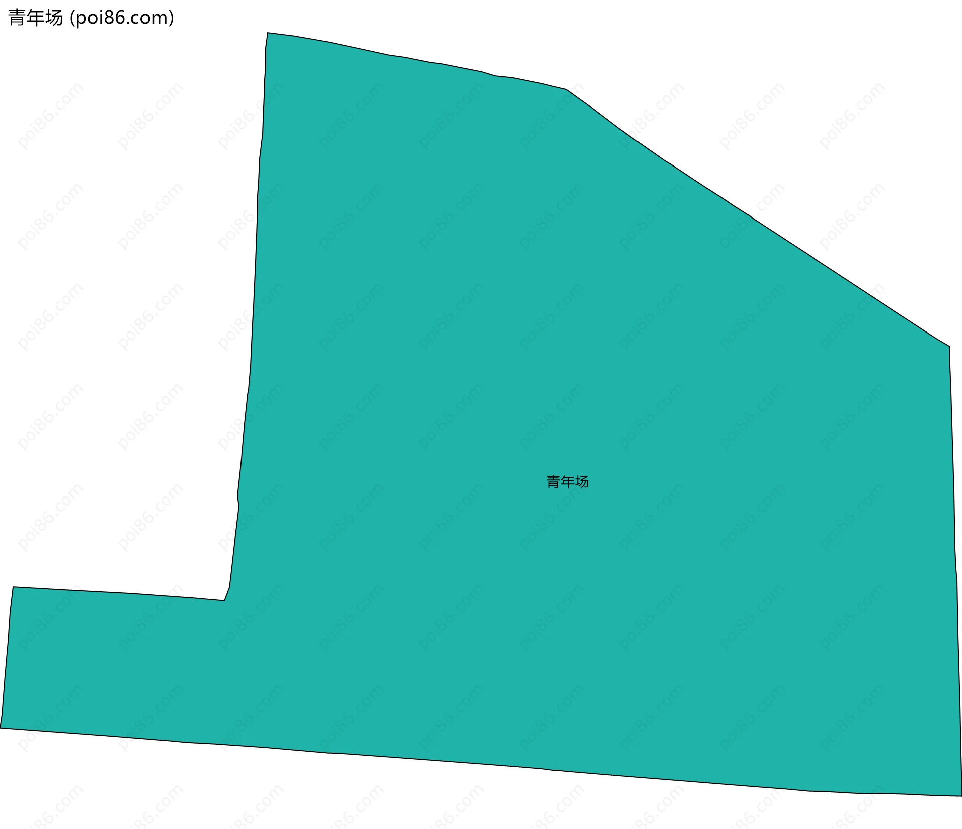 青年场边界地图