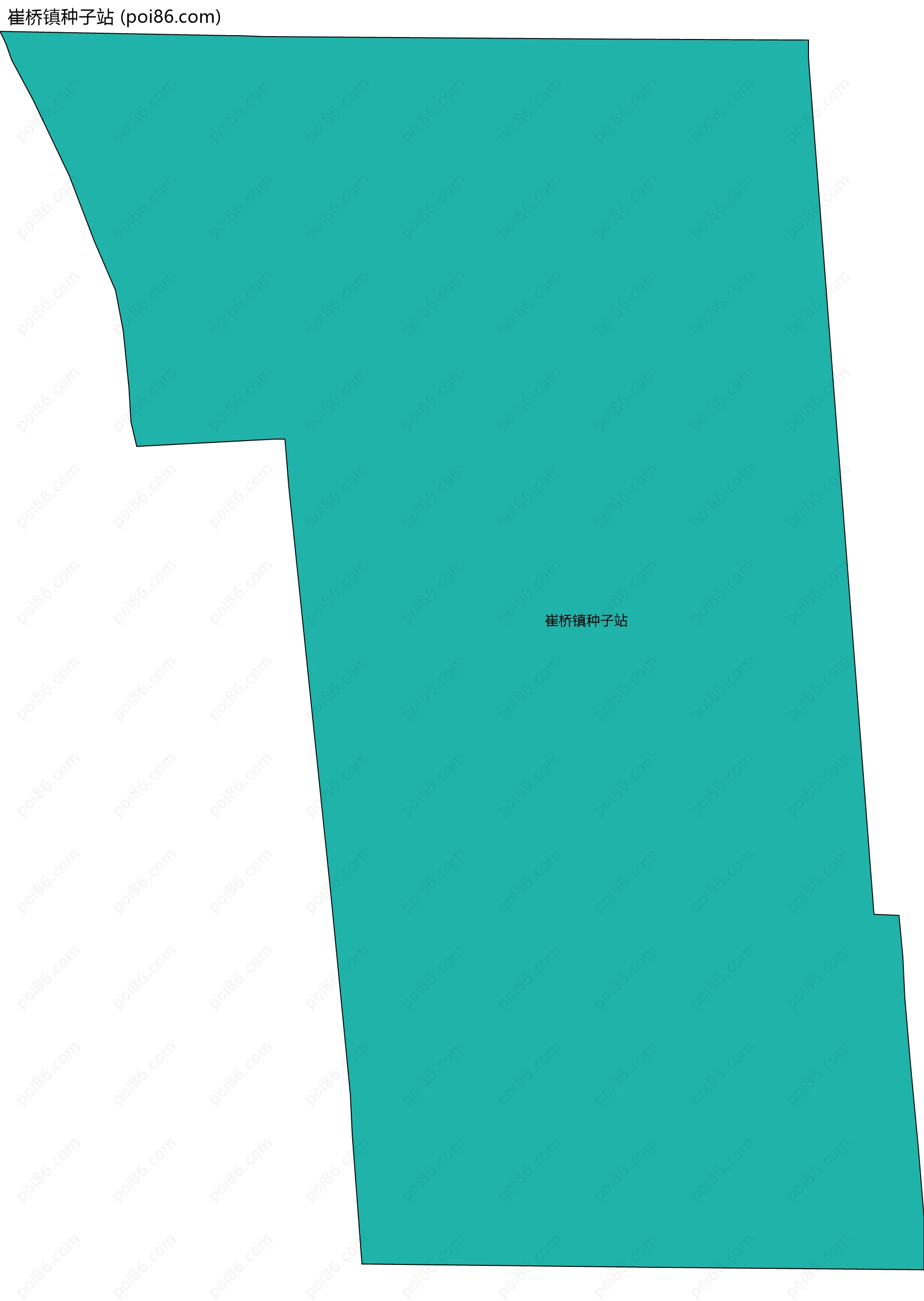 崔桥镇种子站边界地图