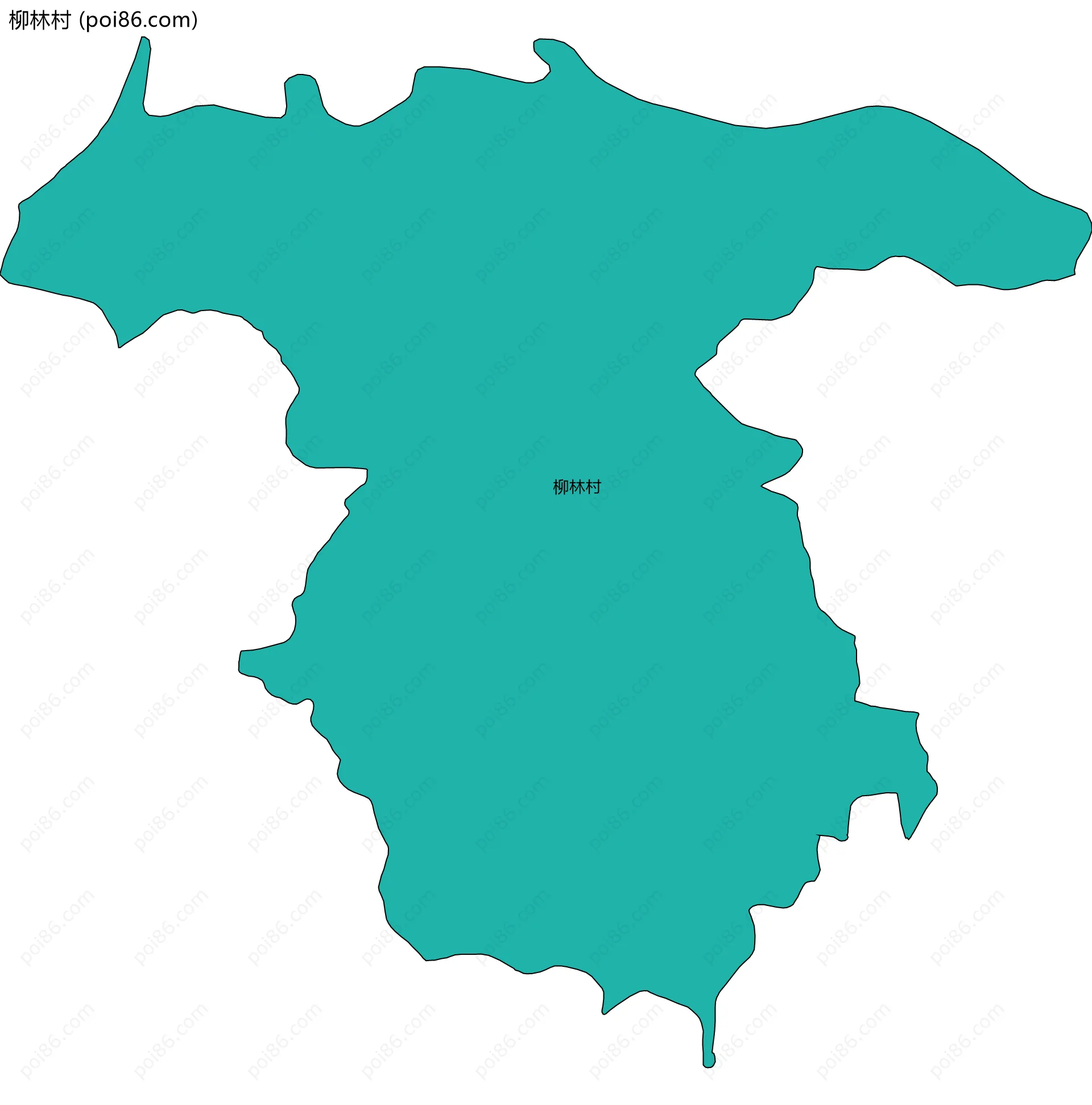 柳林村边界地图