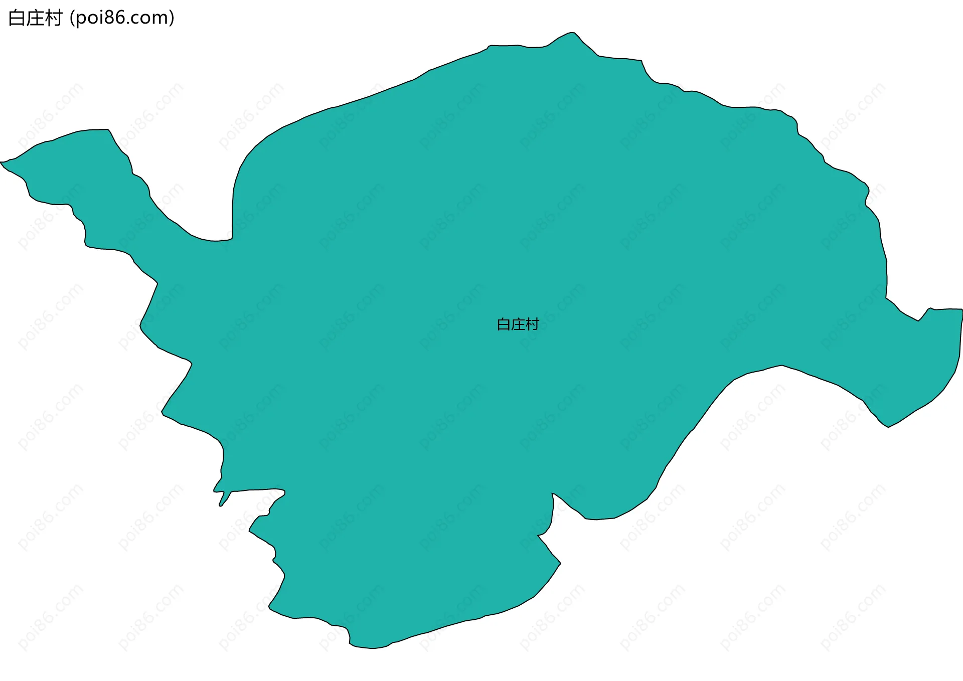 白庄村边界地图