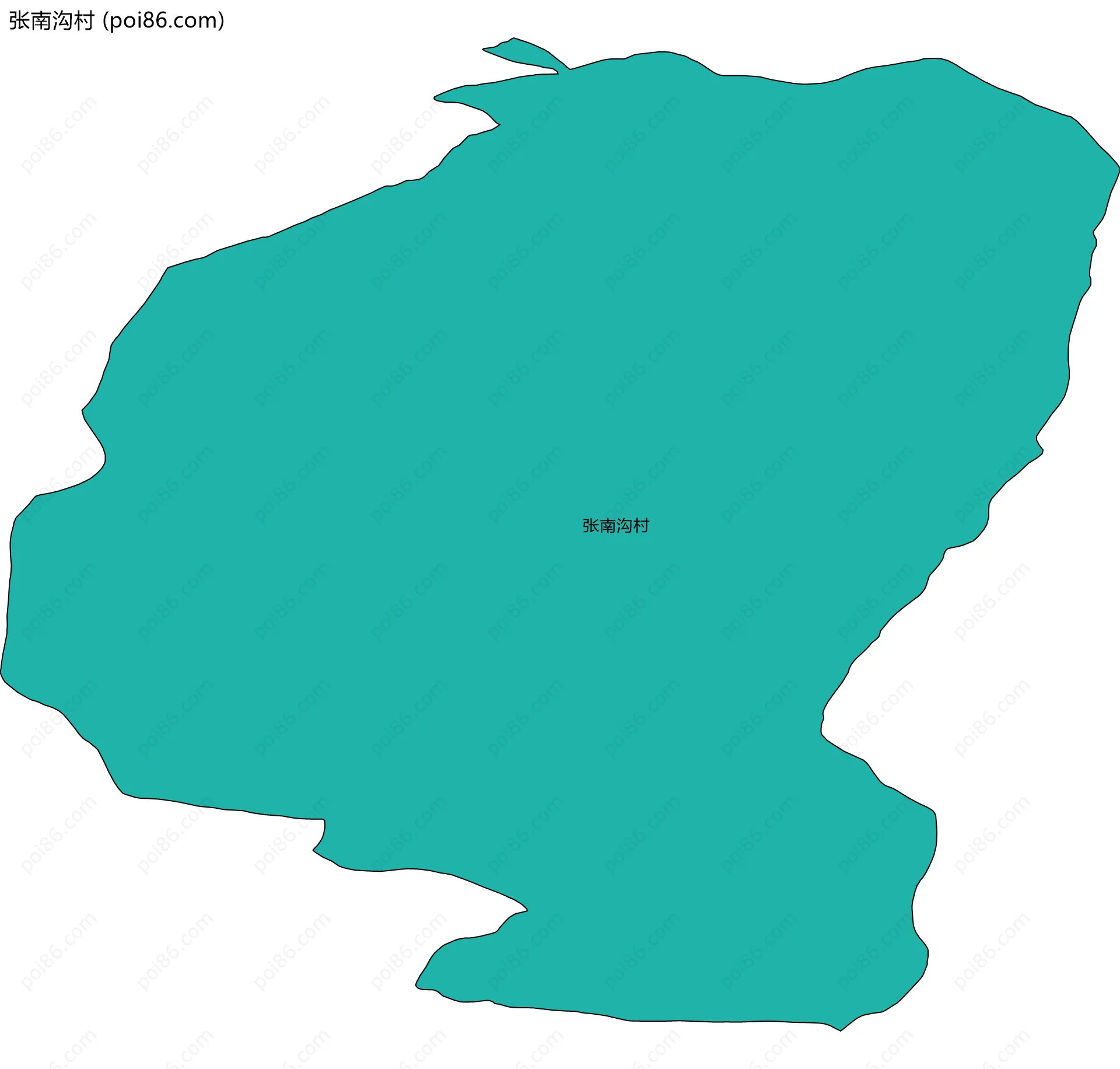 张南沟村边界地图