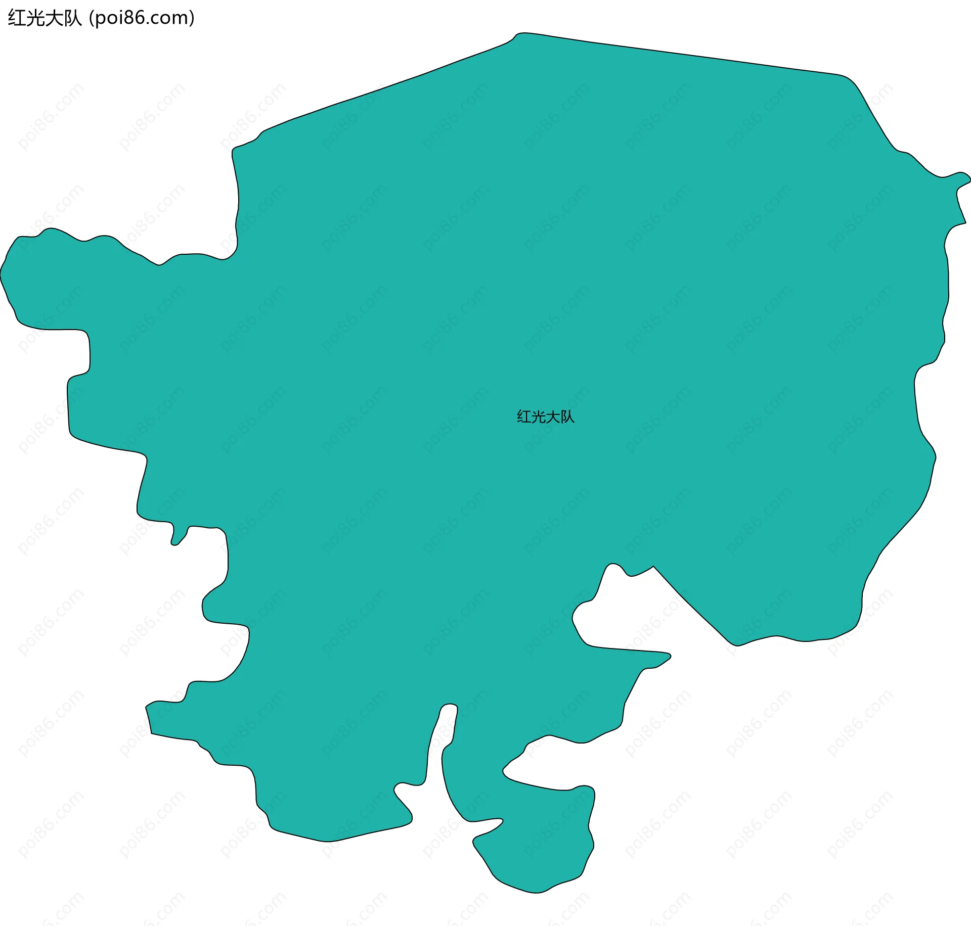 红光大队边界地图