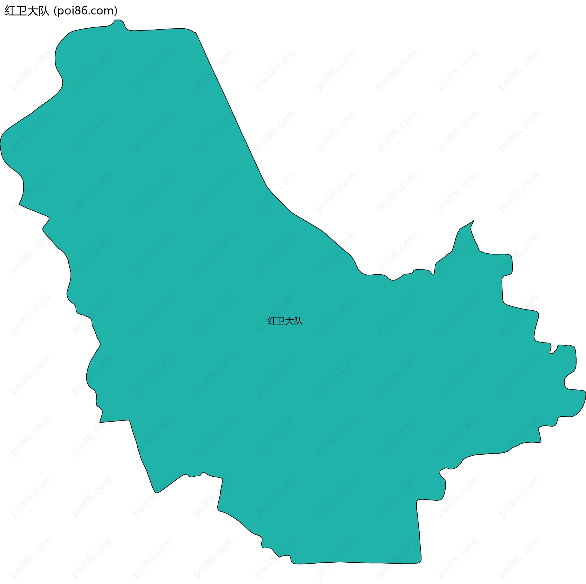 红卫大队边界地图