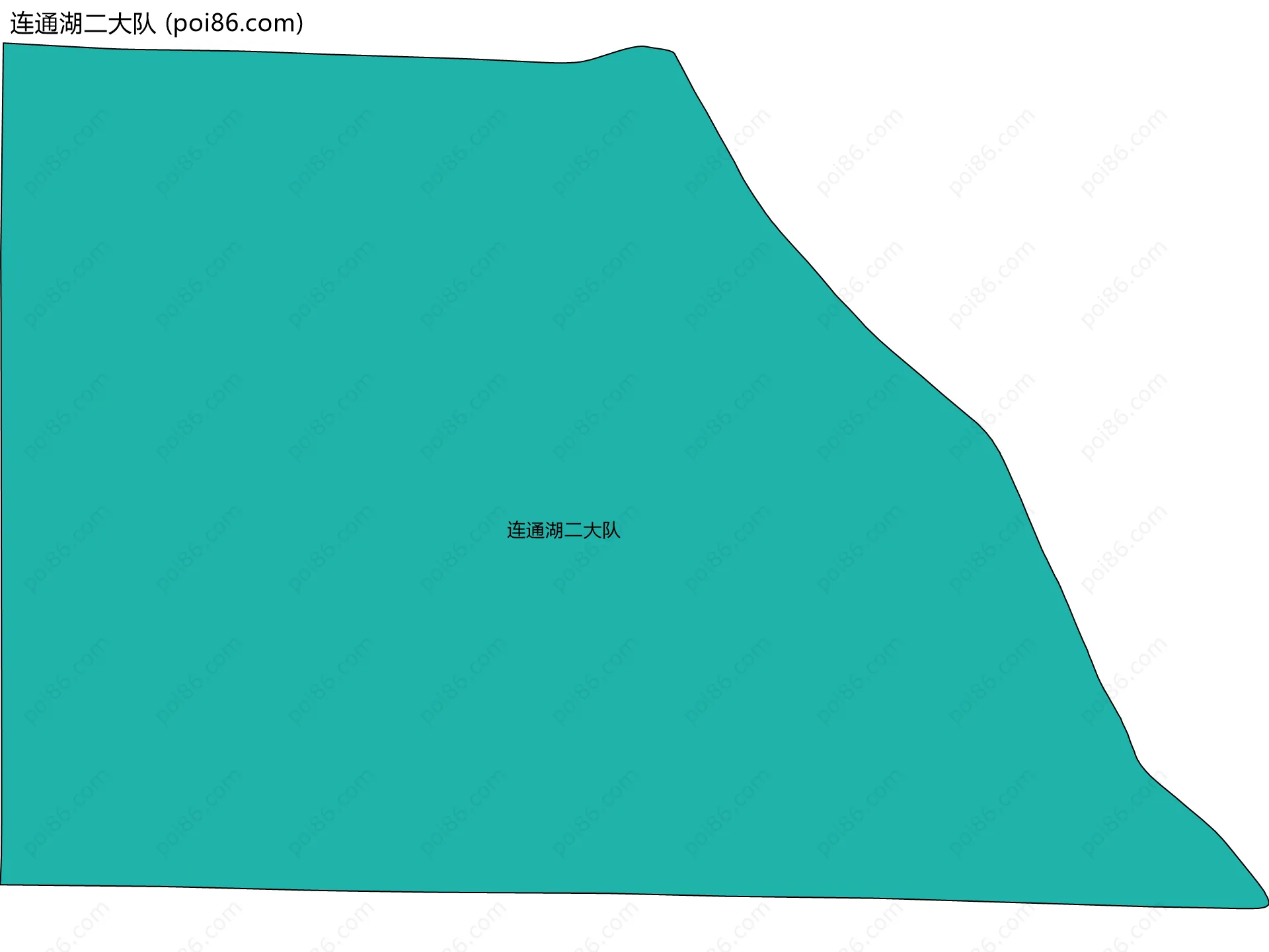 连通湖二大队边界地图