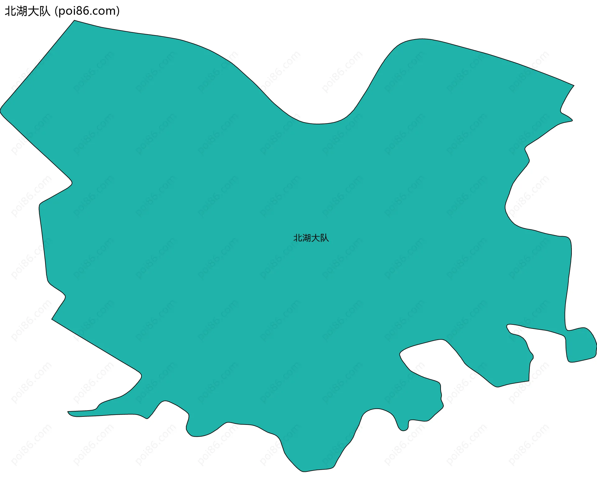 北湖大队边界地图