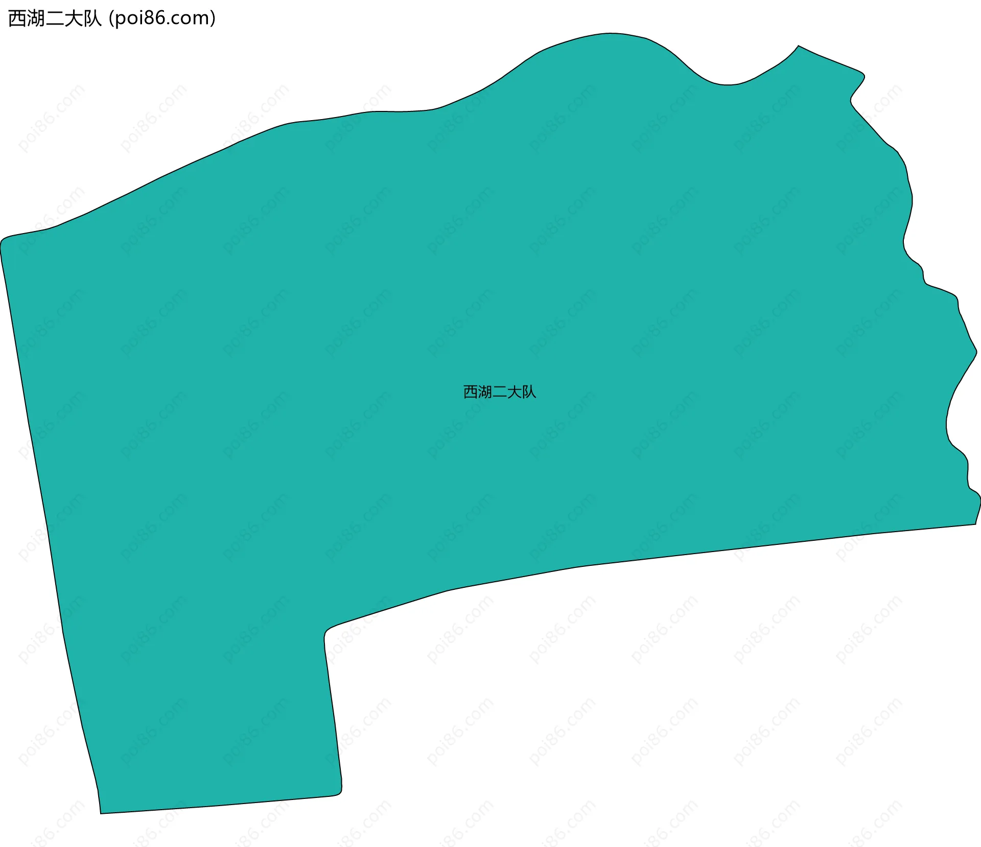 西湖二大队边界地图