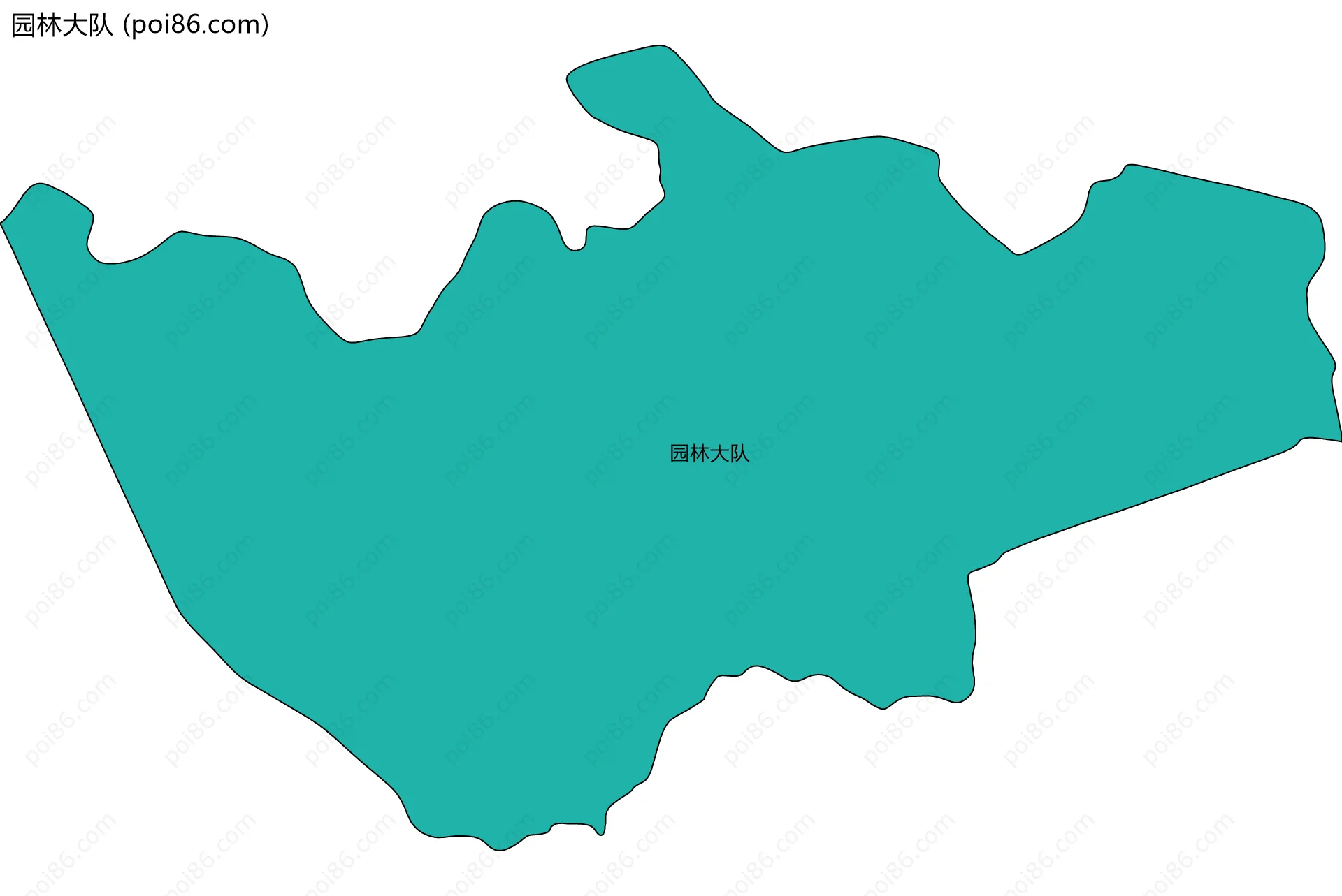 园林大队边界地图
