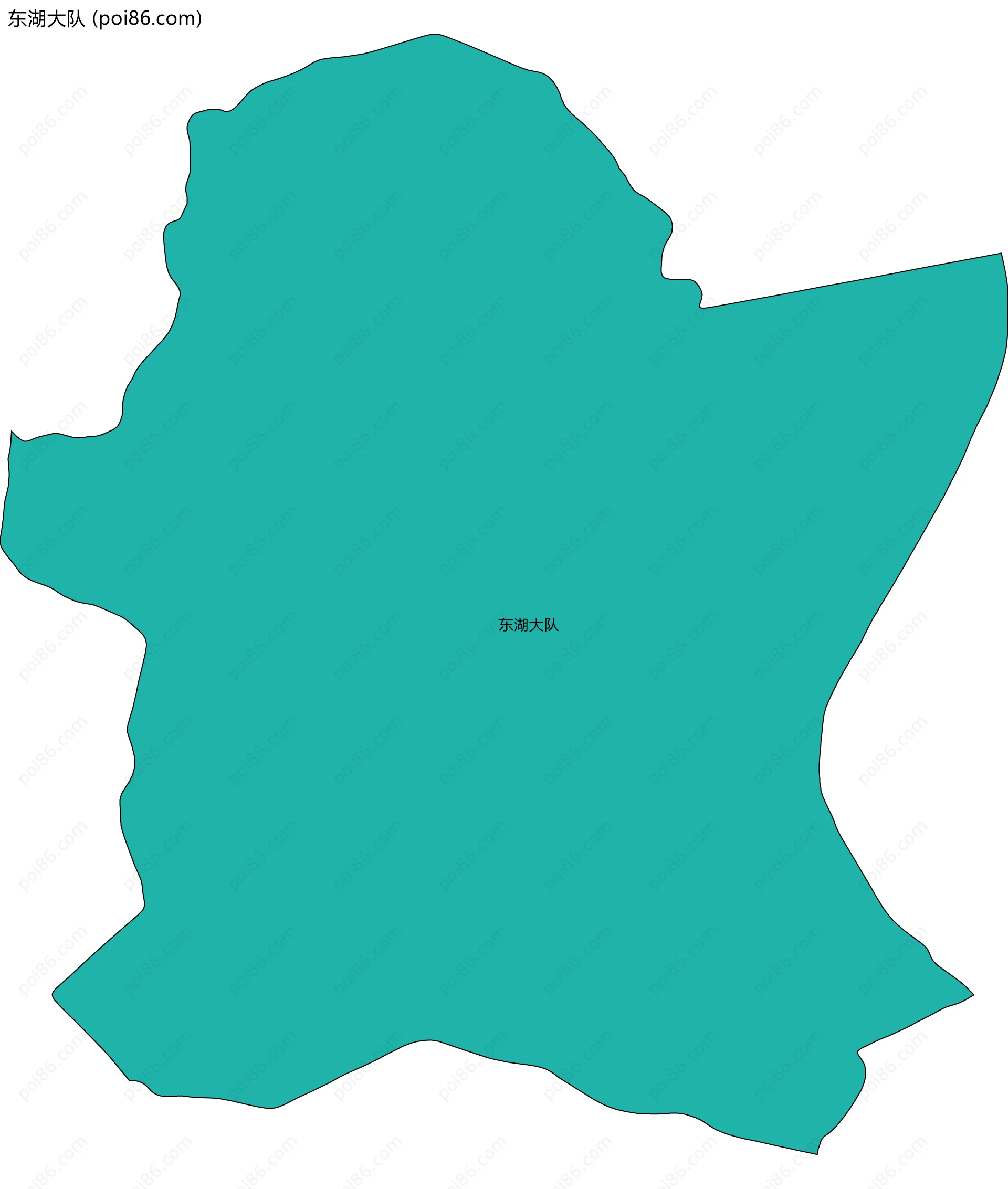 东湖大队边界地图