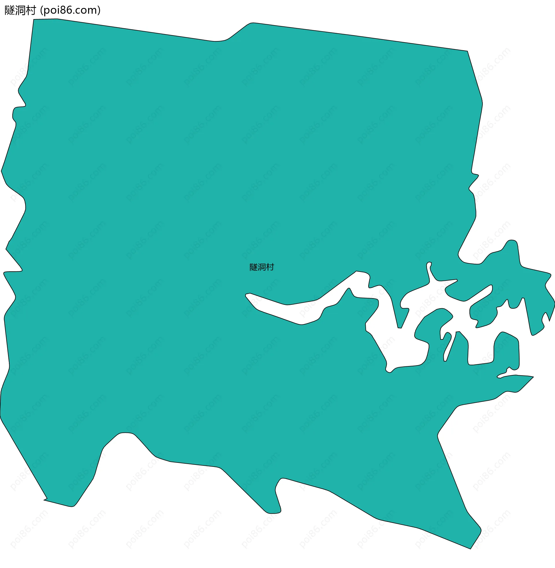 隧洞村边界地图