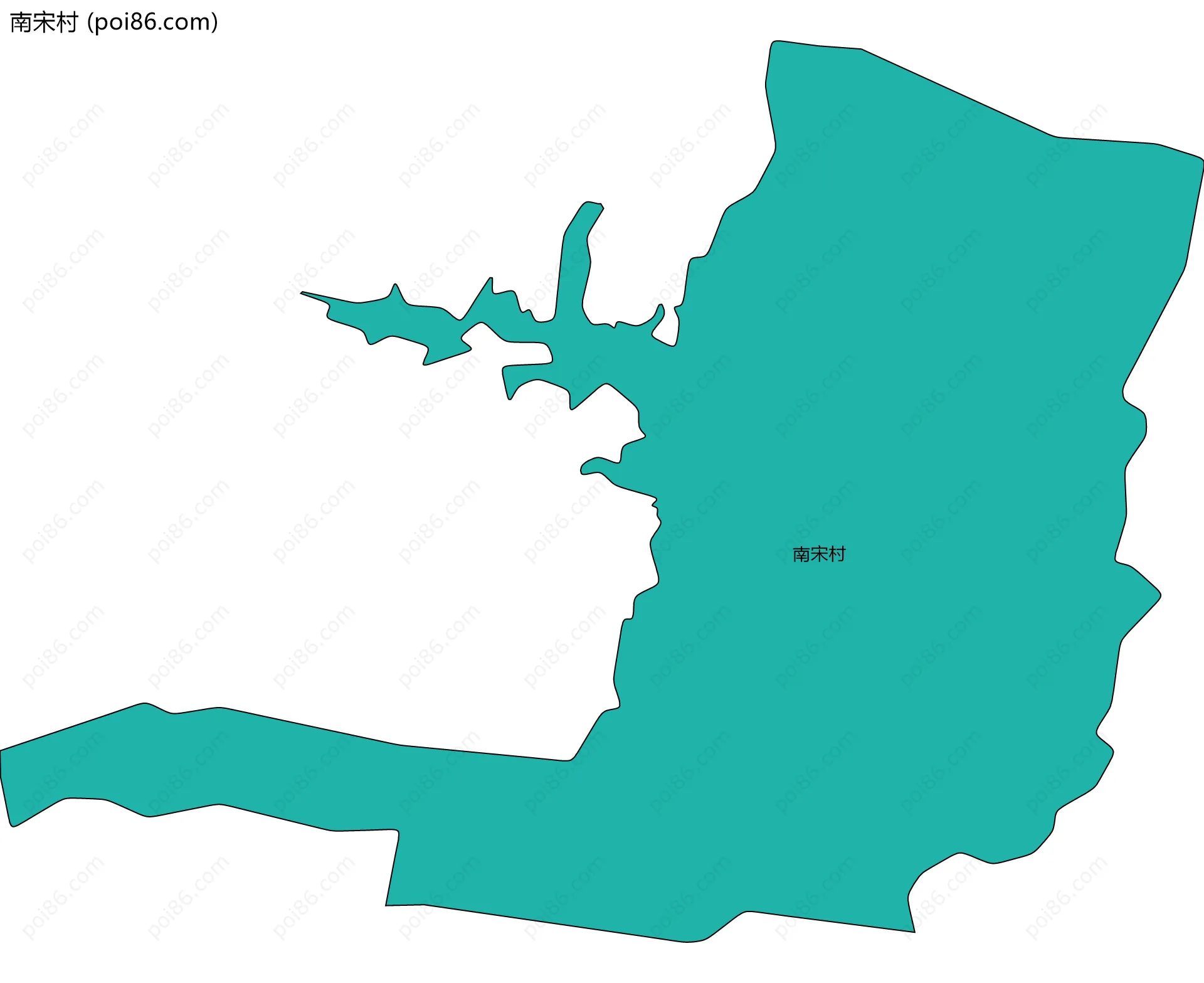 南宋村边界地图