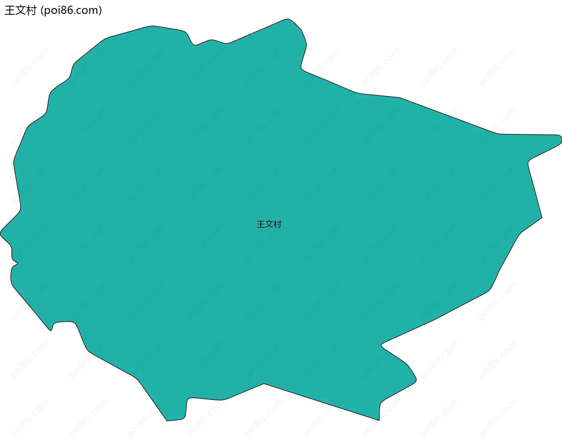 王文村边界地图