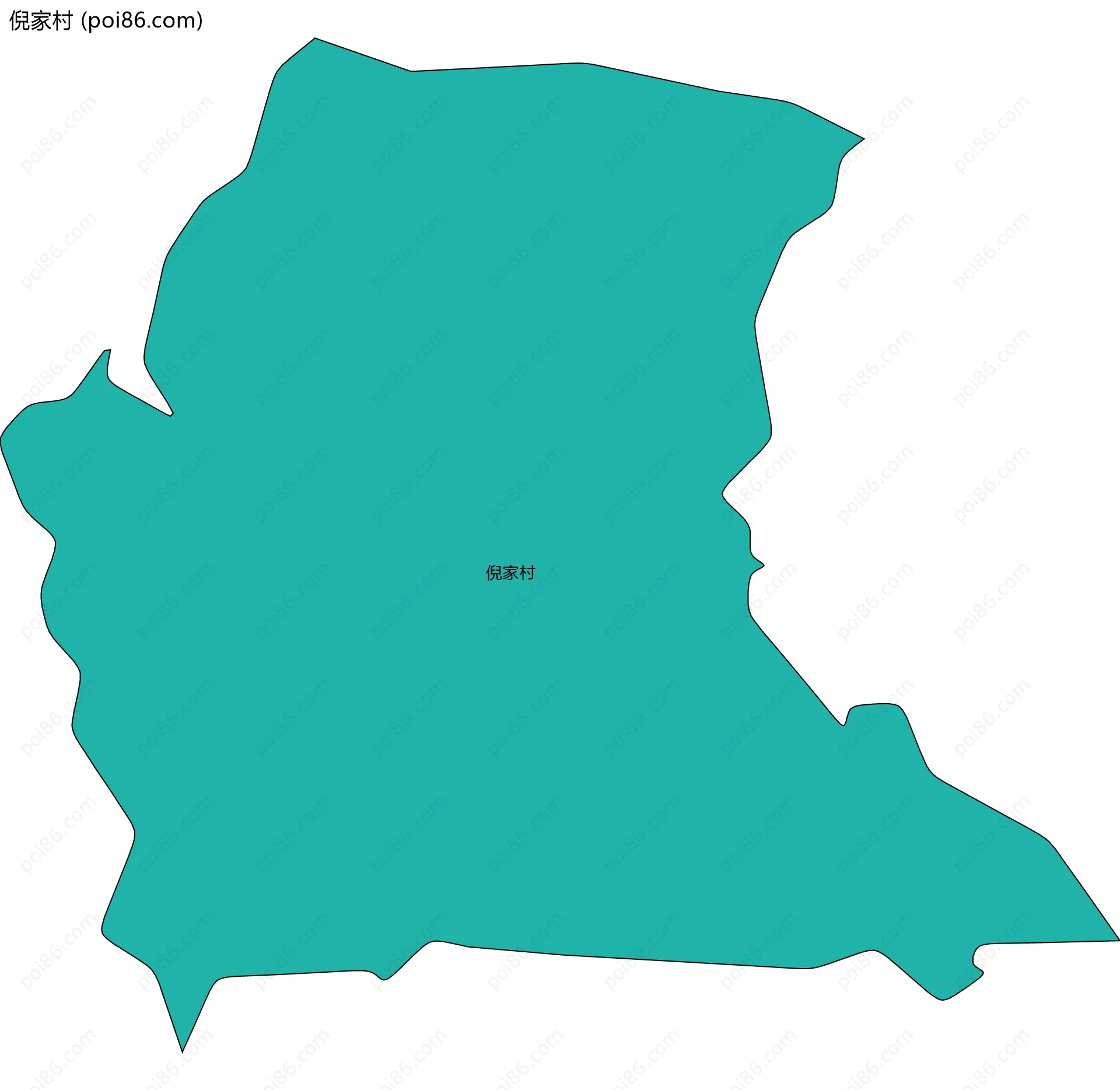 倪家村边界地图