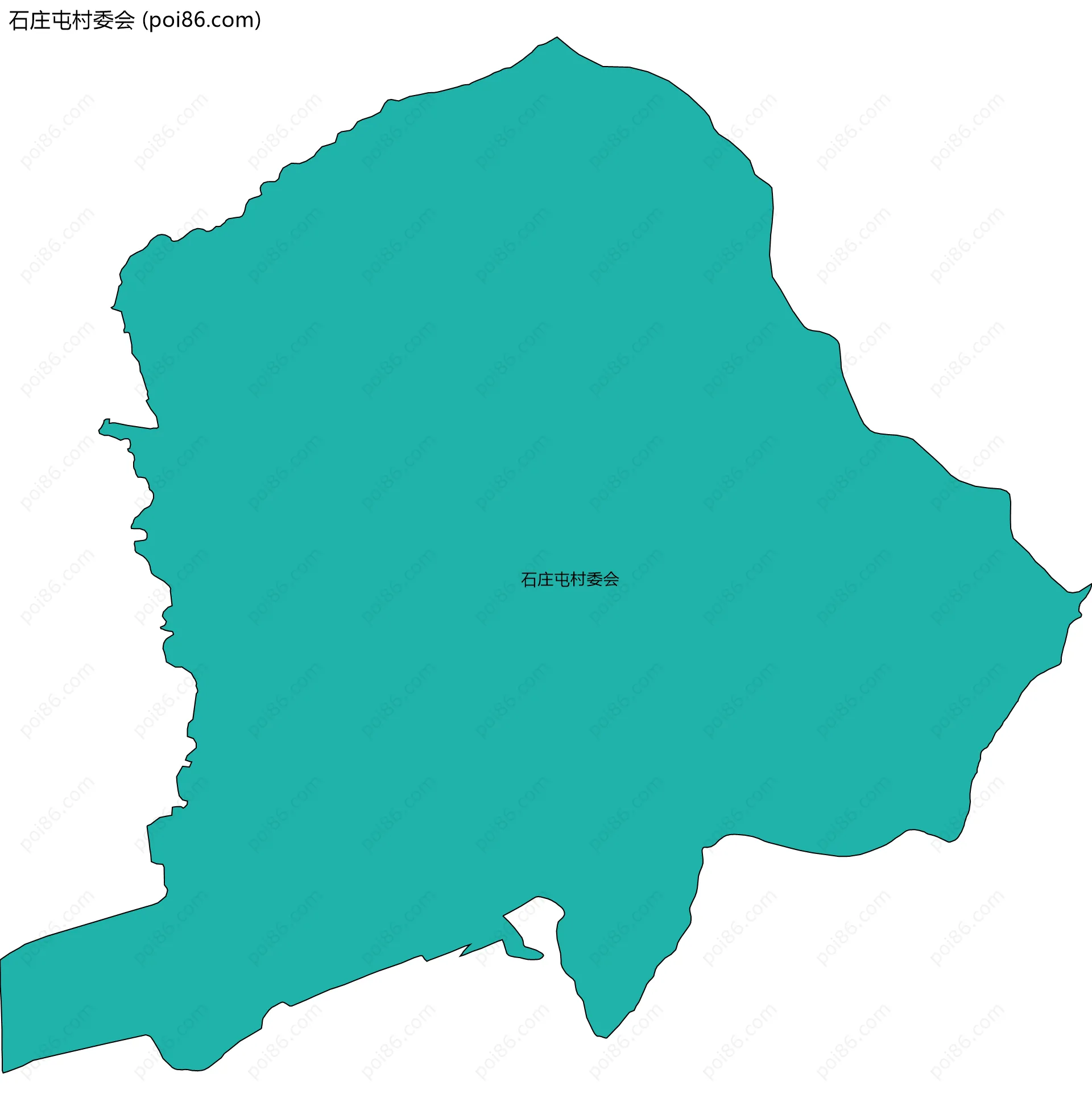 石庄屯村委会边界地图