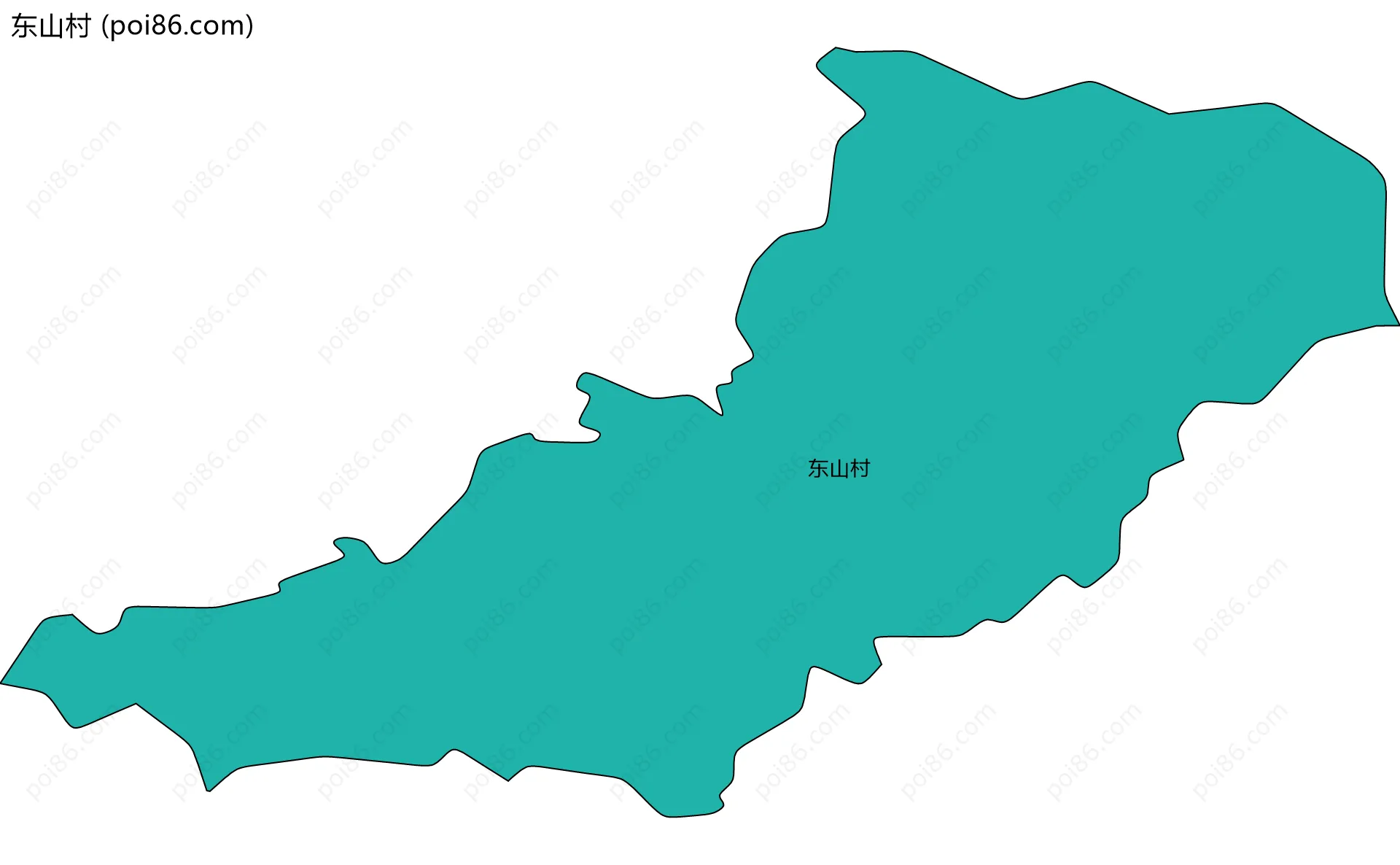 东山村边界地图