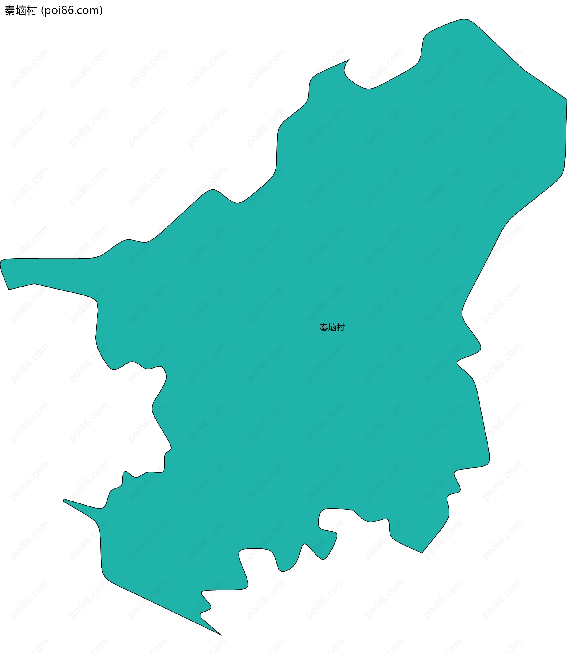 秦垴村边界地图