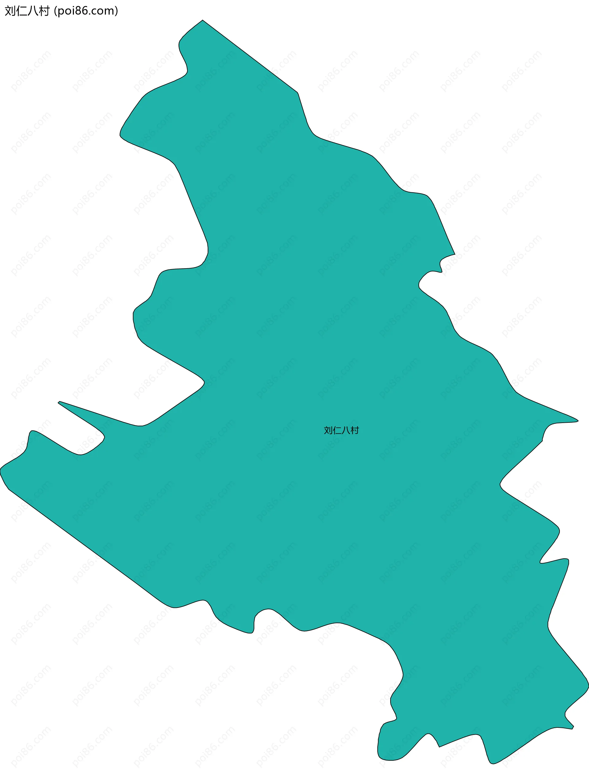 刘仁八村边界地图