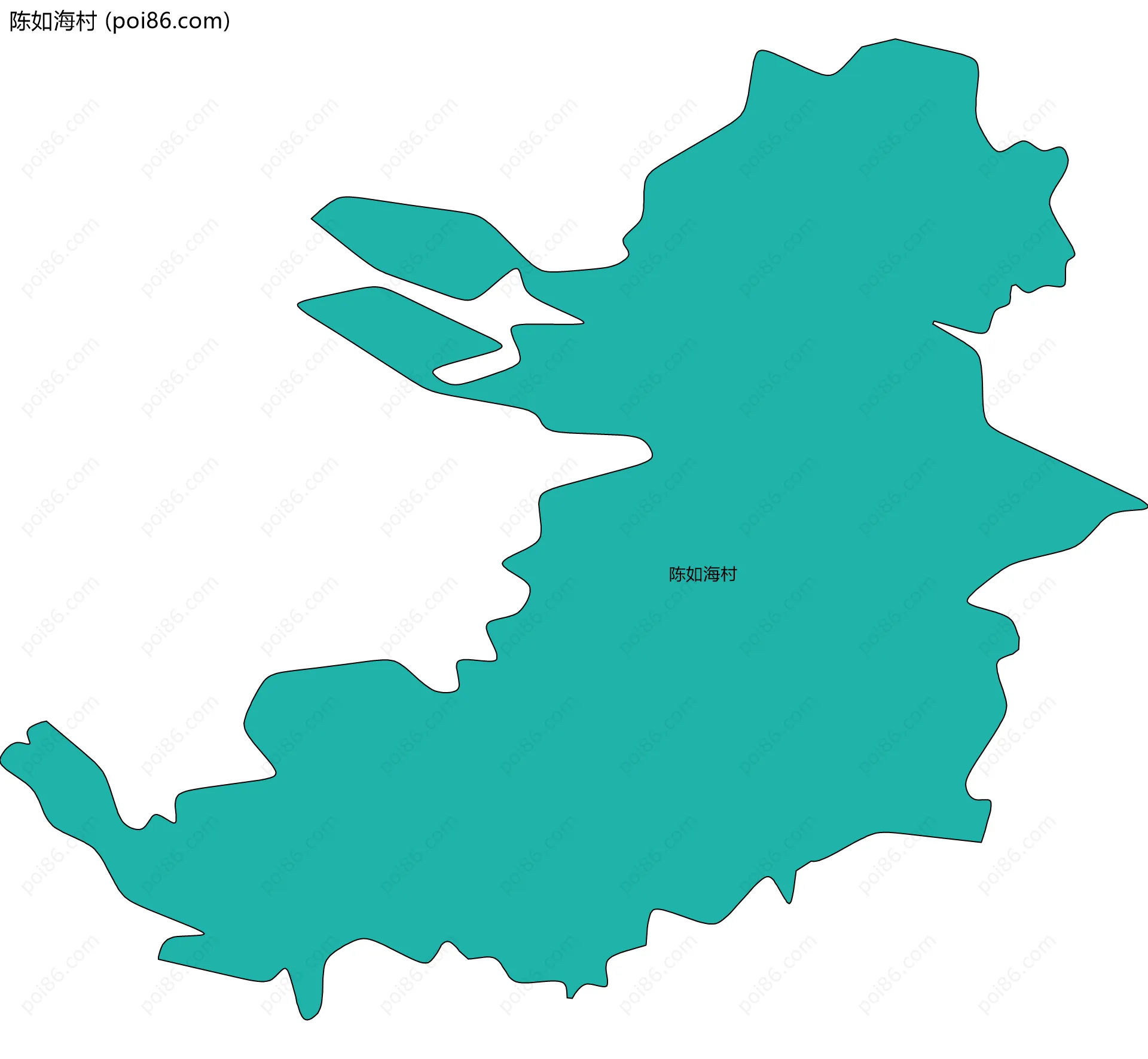 陈如海村边界地图