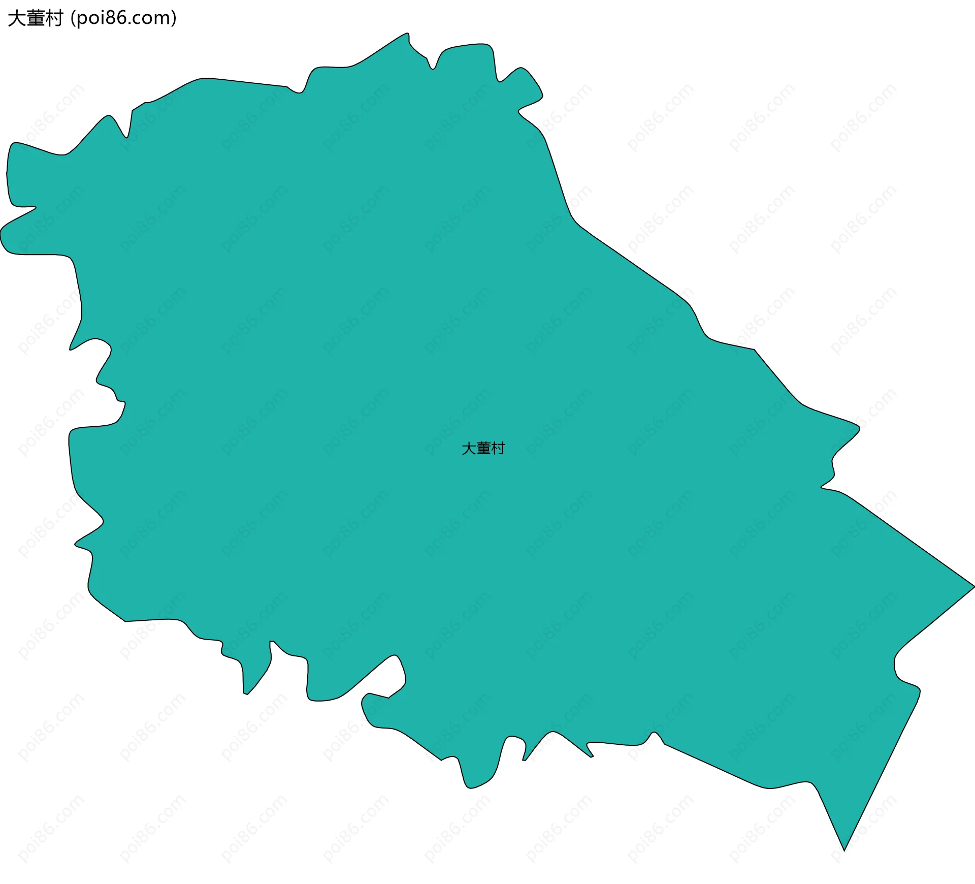 大董村边界地图