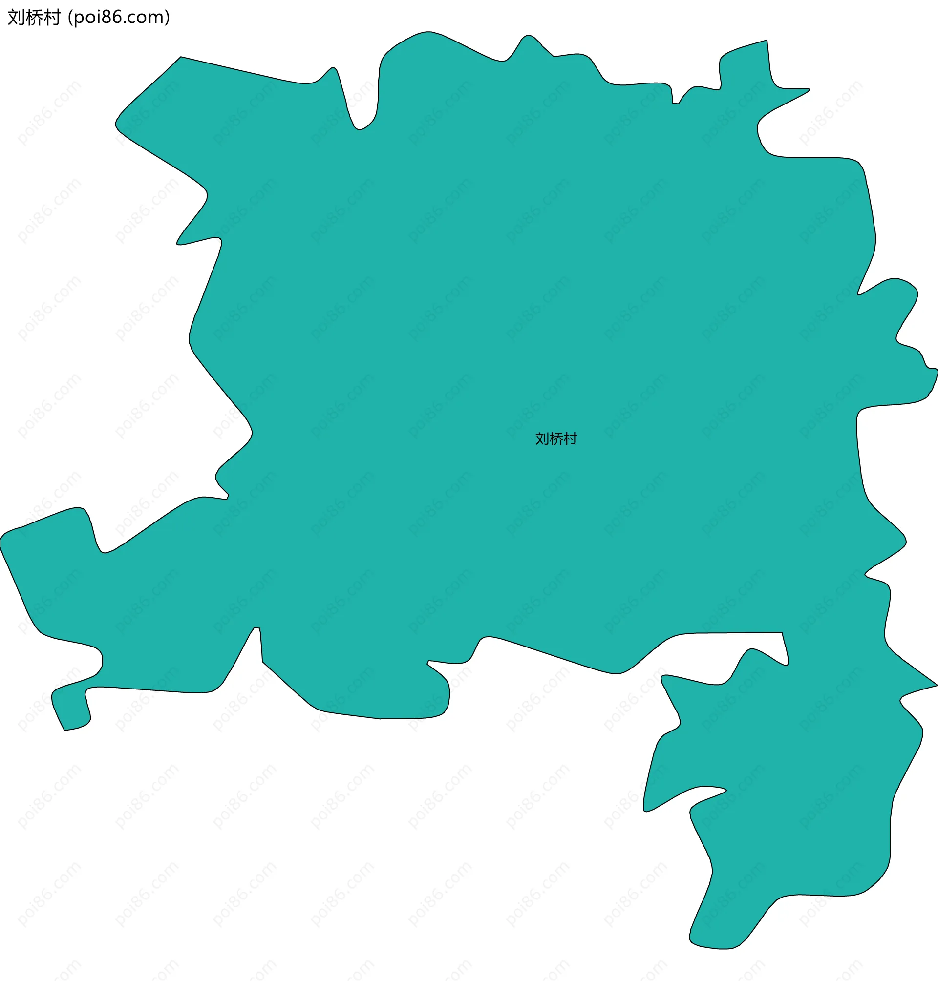 刘桥村边界地图