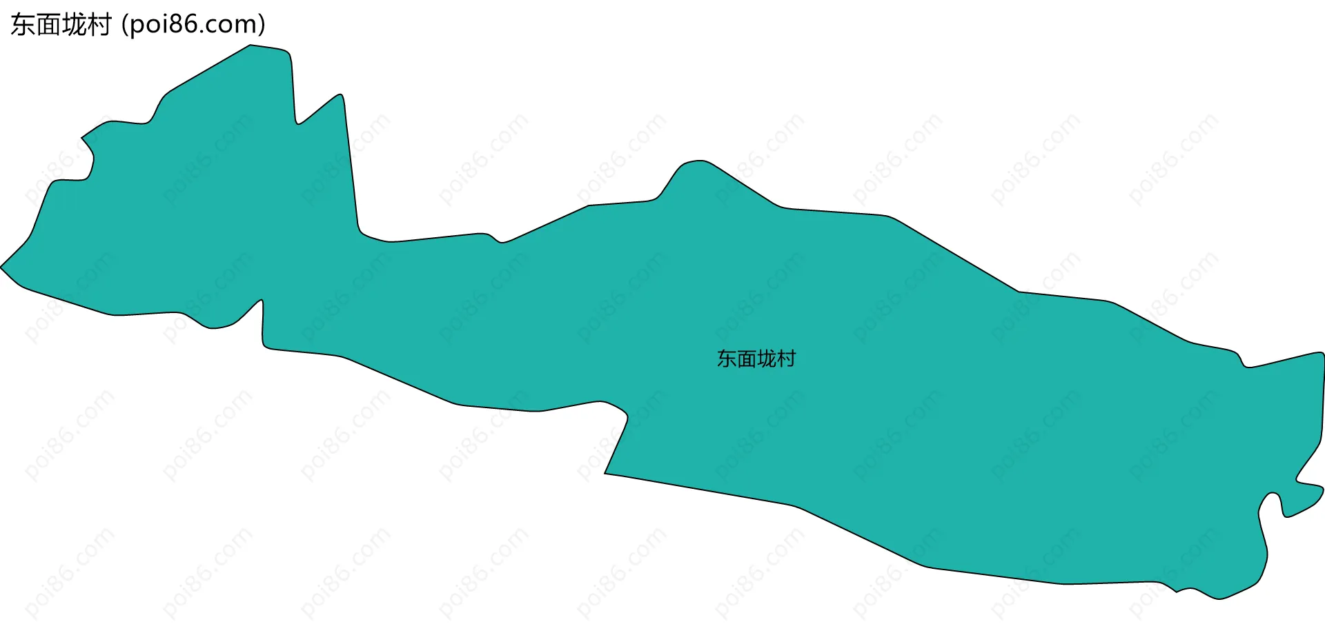 东面垅村边界地图